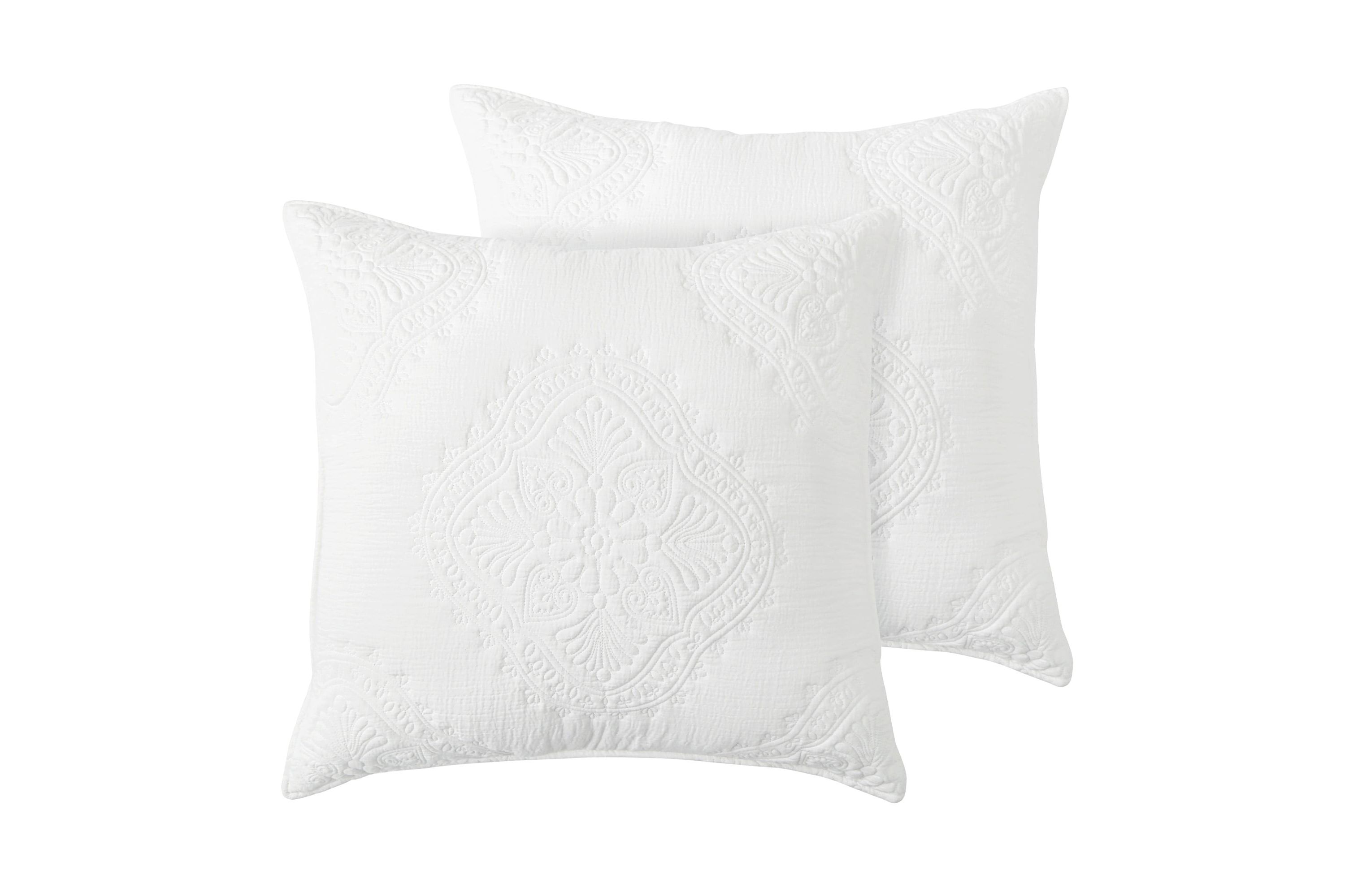 Muslin Stitch Euro Sham Set of 2