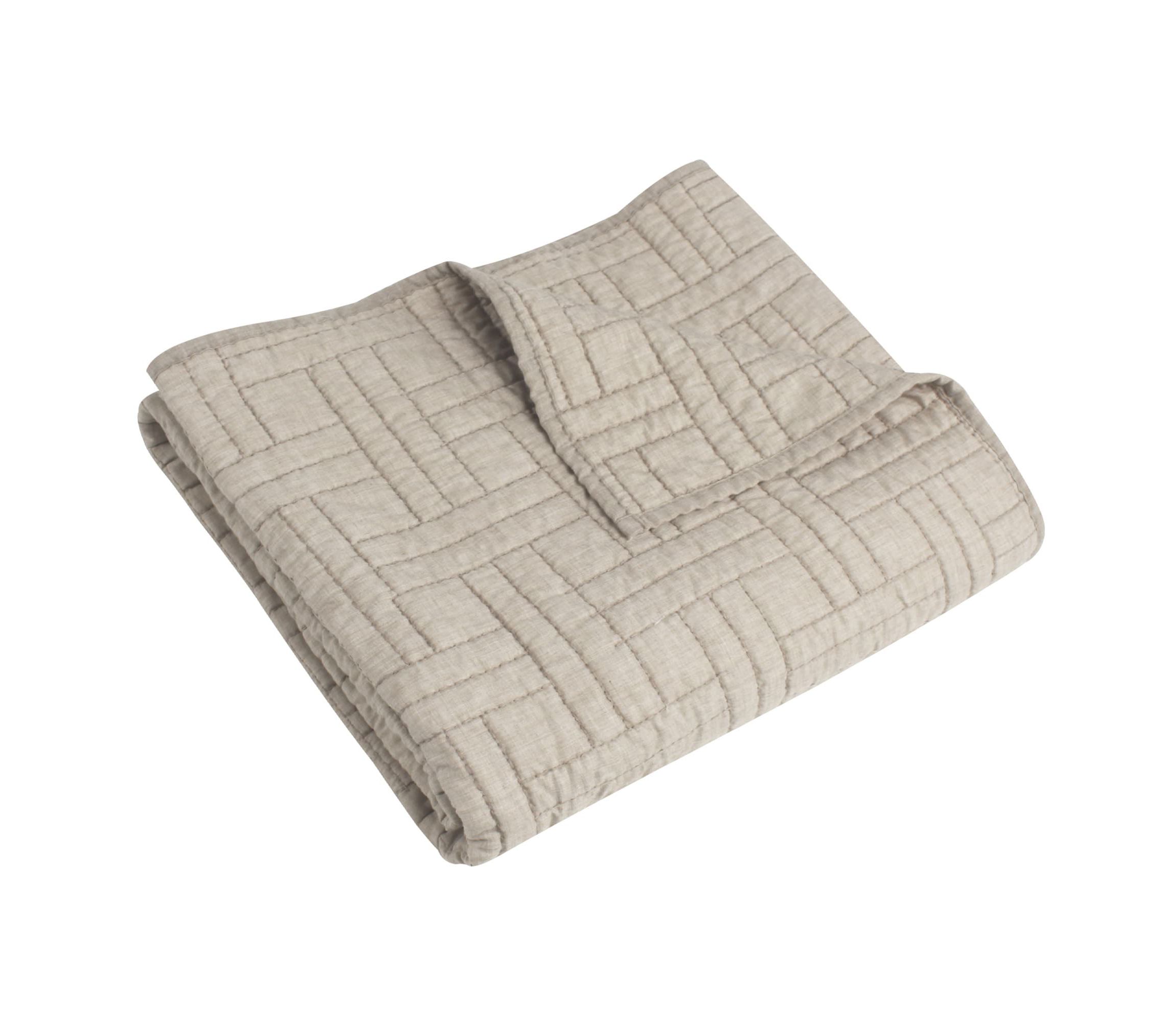 Melange Stitch Quilted Throw