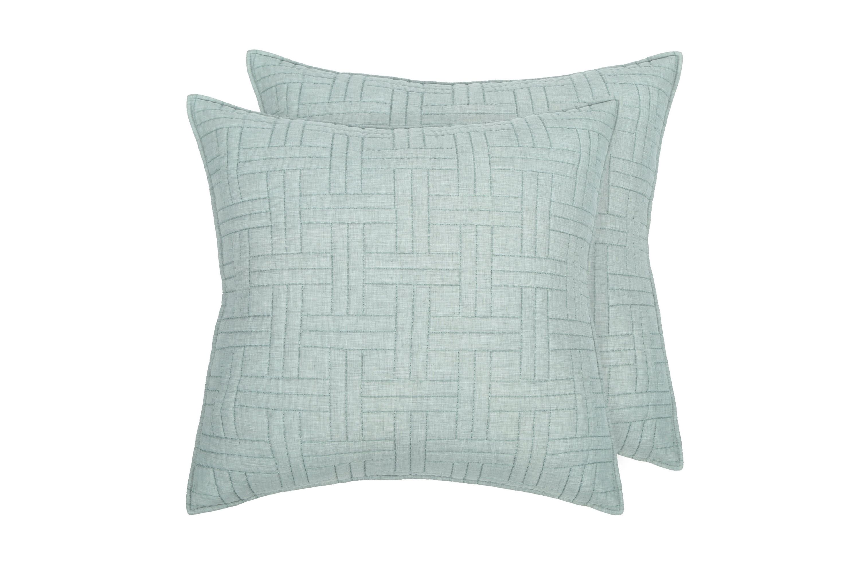 Melange Stitch Euro Sham Set of 2
