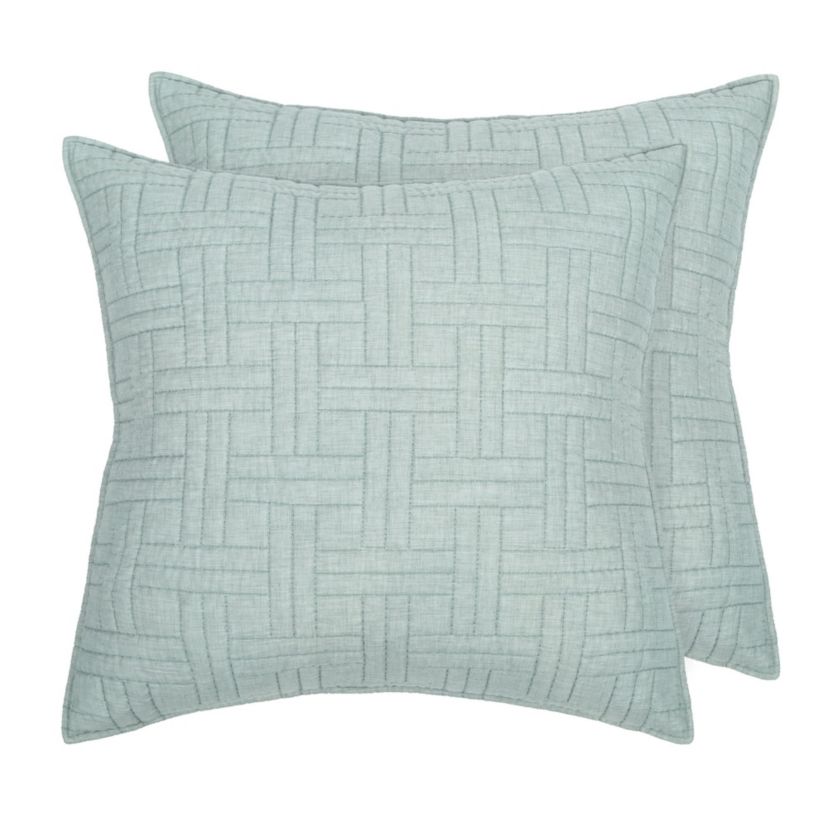 Melange Stitch Euro Sham Set of 2