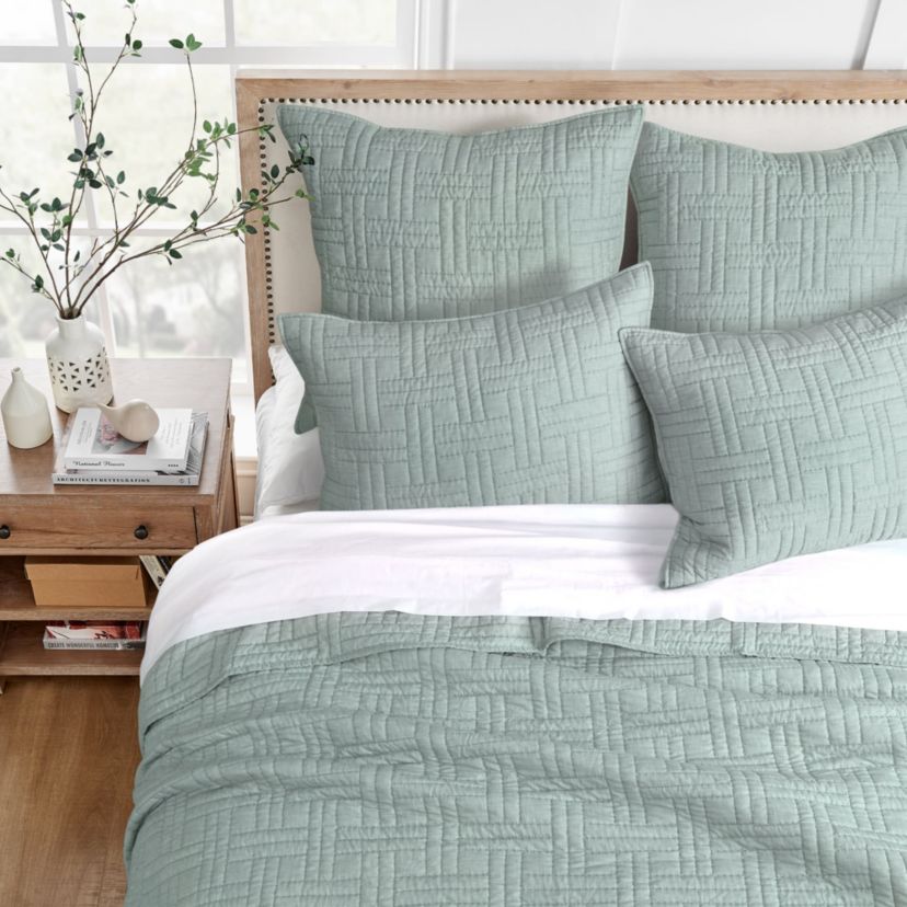 Melange Stitch Euro Sham Set of 2