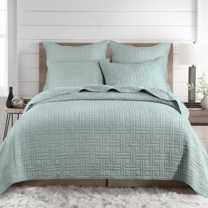 Melange Stitch Euro Sham Set of 2