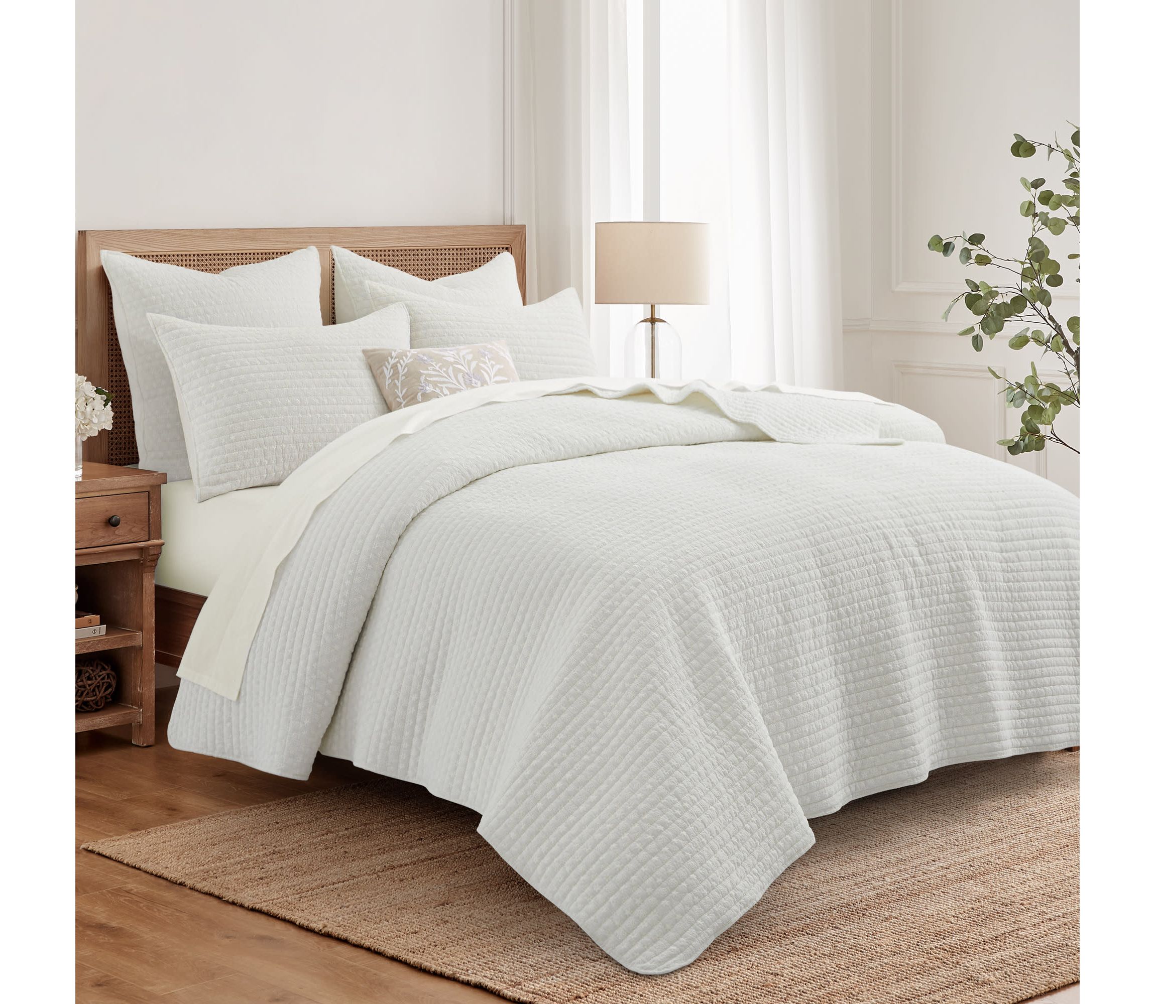 Eyelet Euro Sham Set of 2
