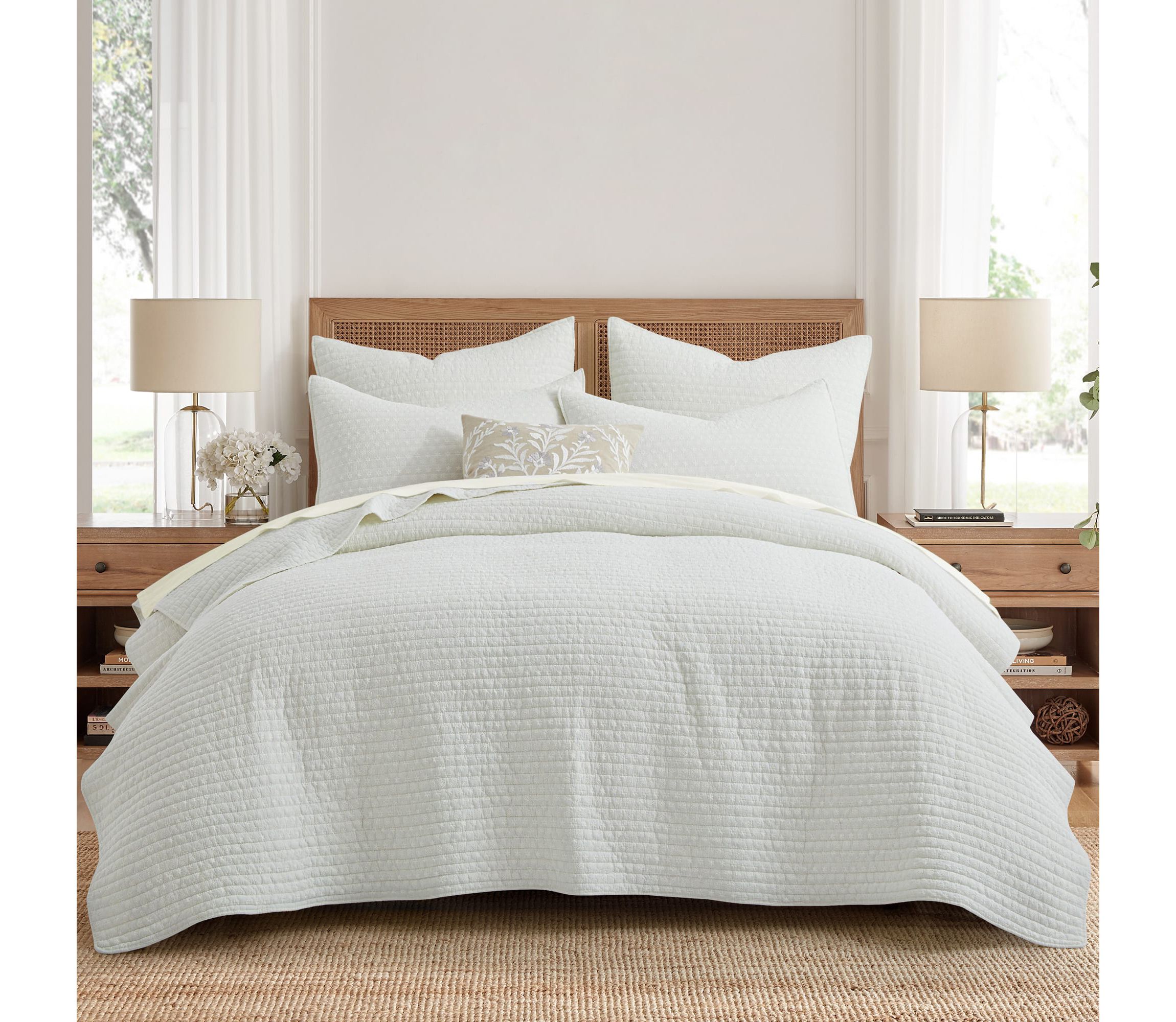 Eyelet Euro Sham Set of 2