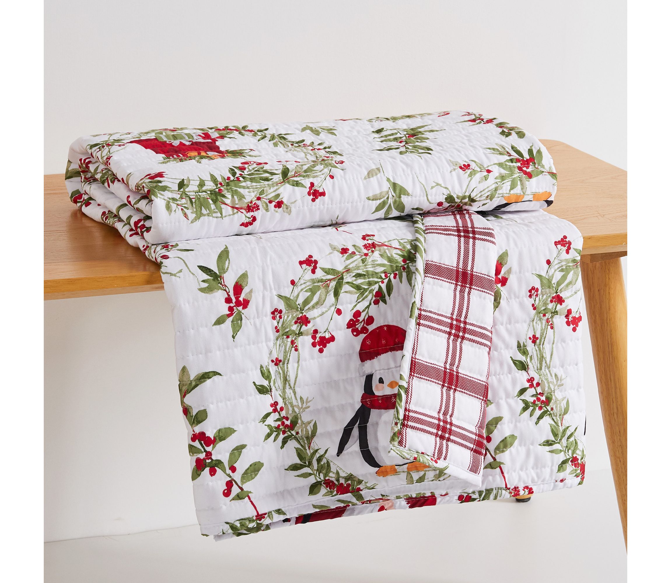 Pine & Plaid Quilted Throw