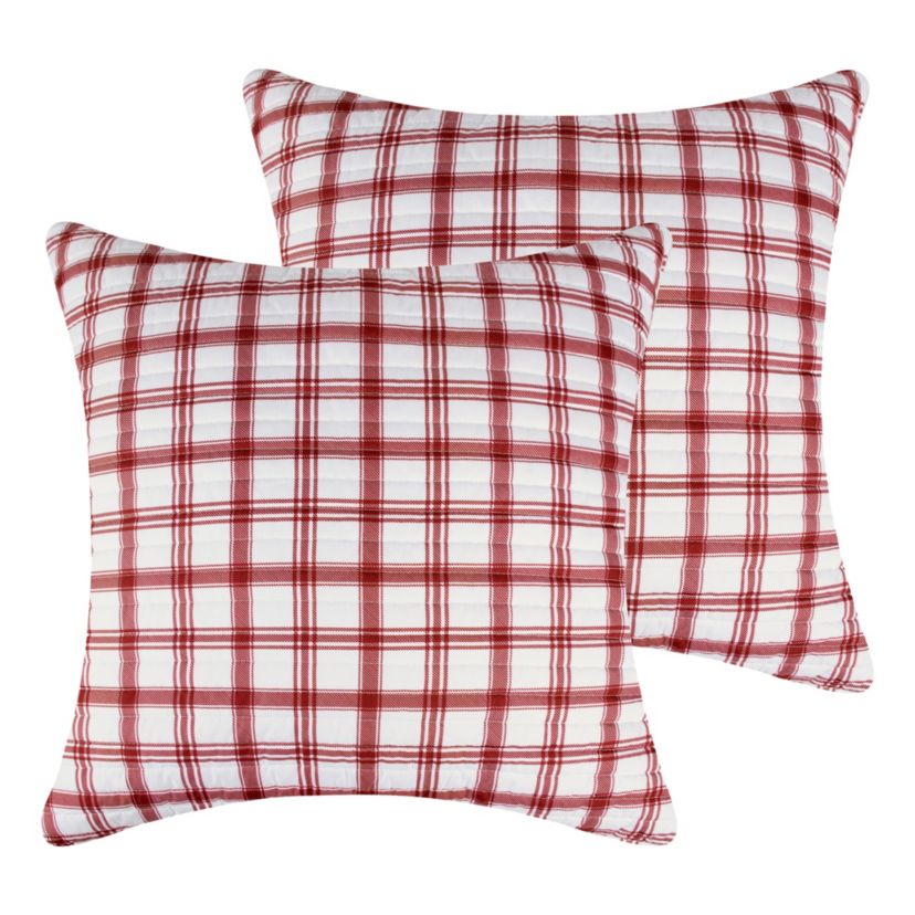 Pine & Plaid Euro Sham Set of 2