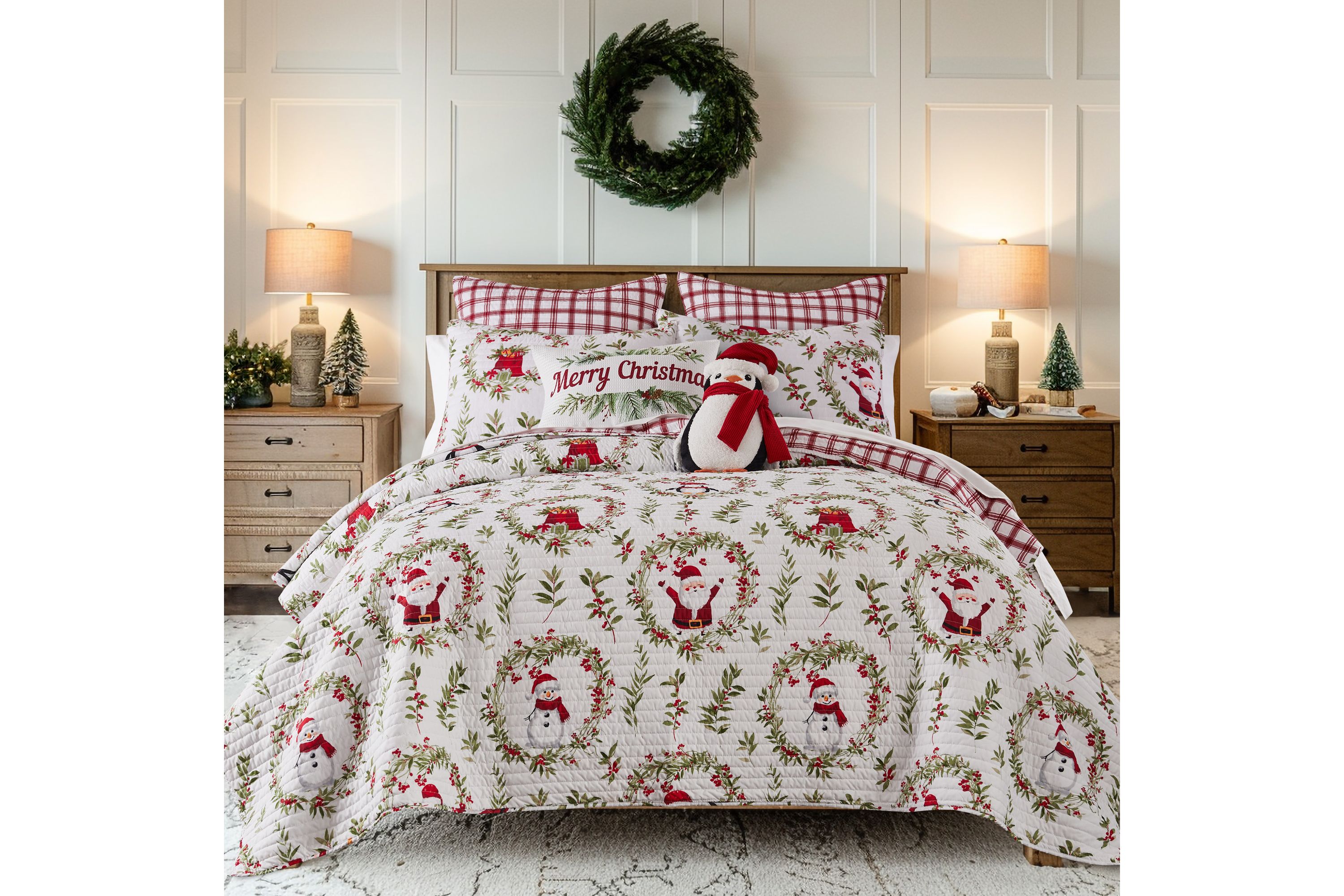 Pine & Plaid Euro Sham Set of 2
