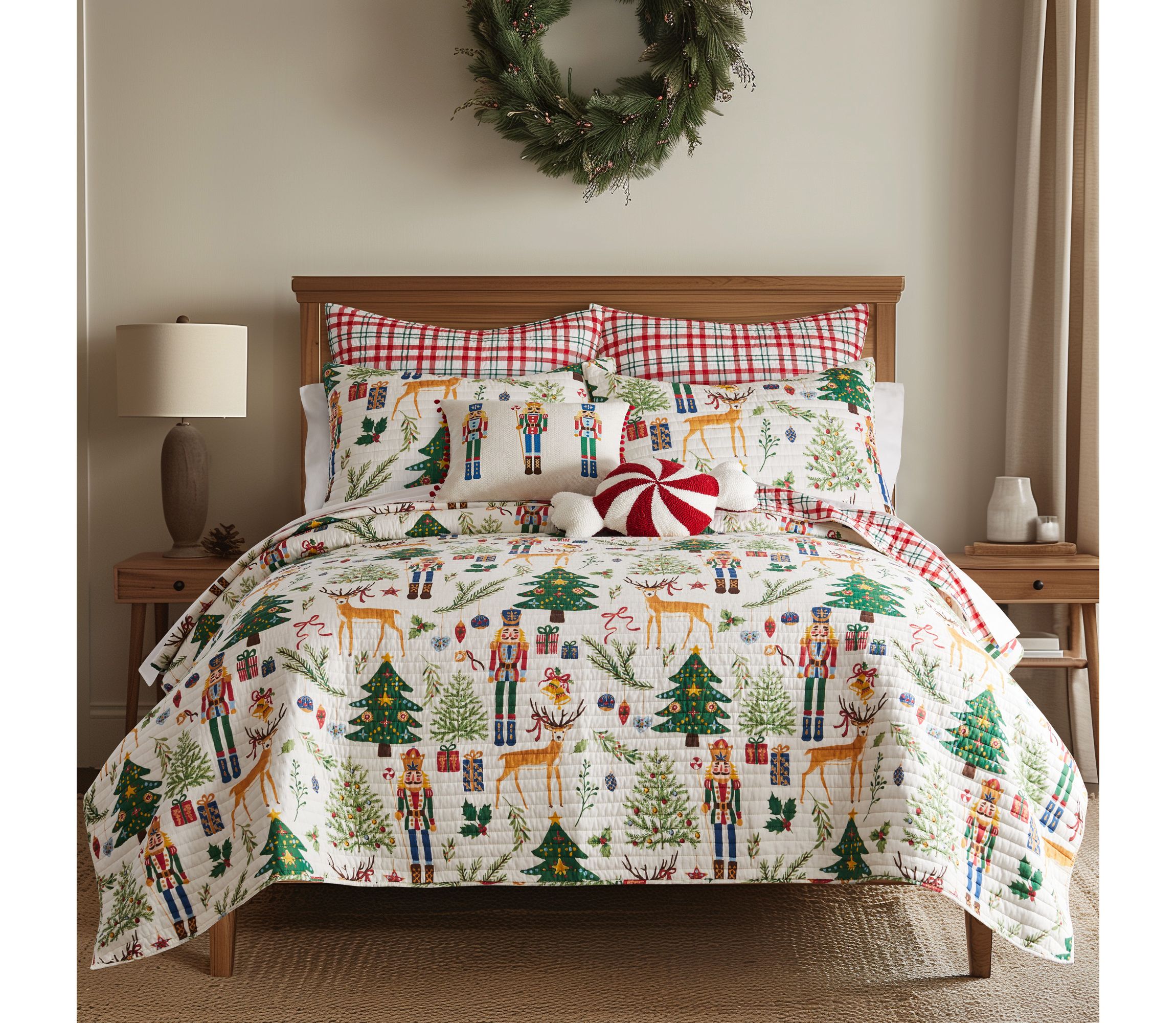 Nutcracker Candy Shaped Pillow 12x20