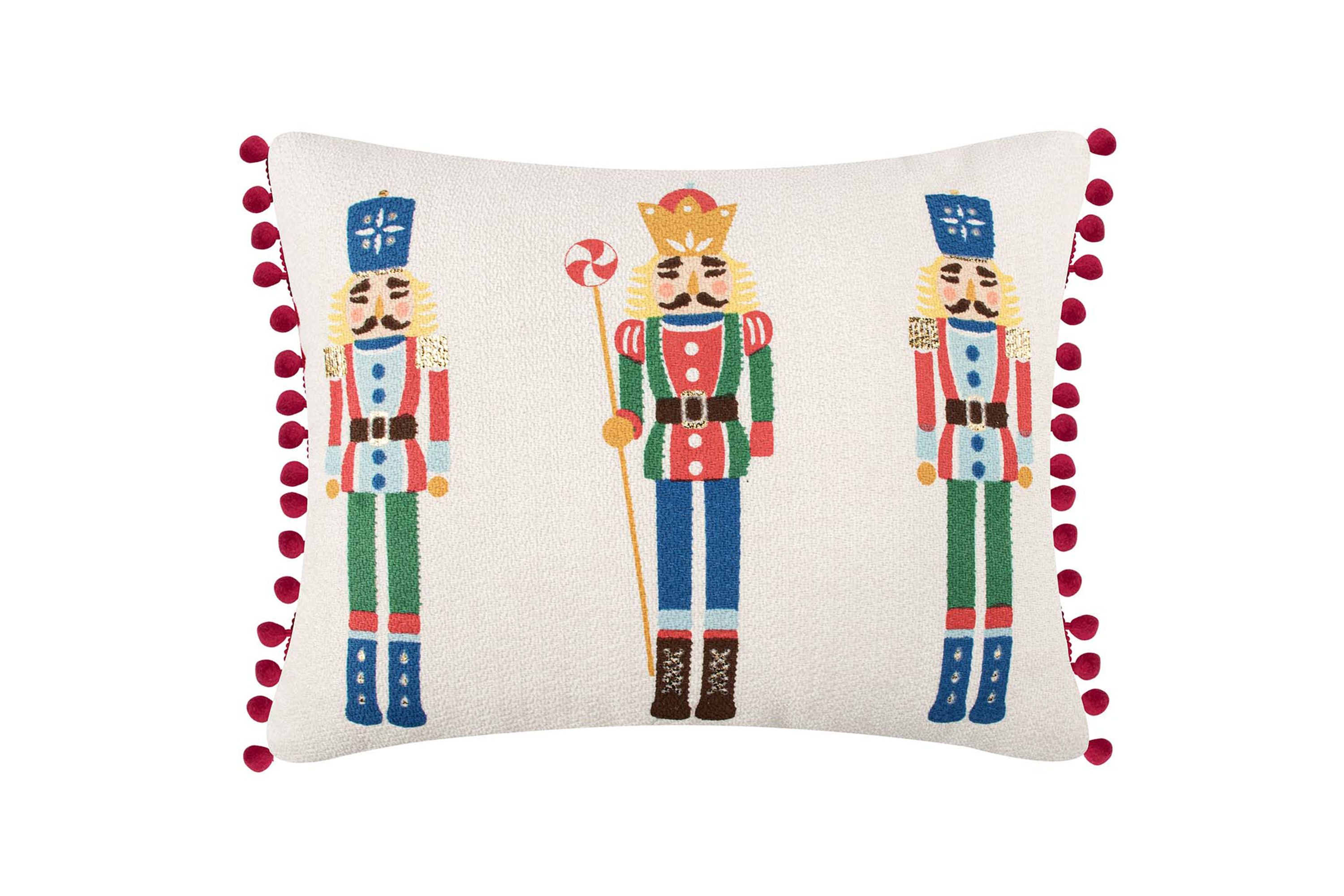 Nutcracker Trio Pillow 14x18