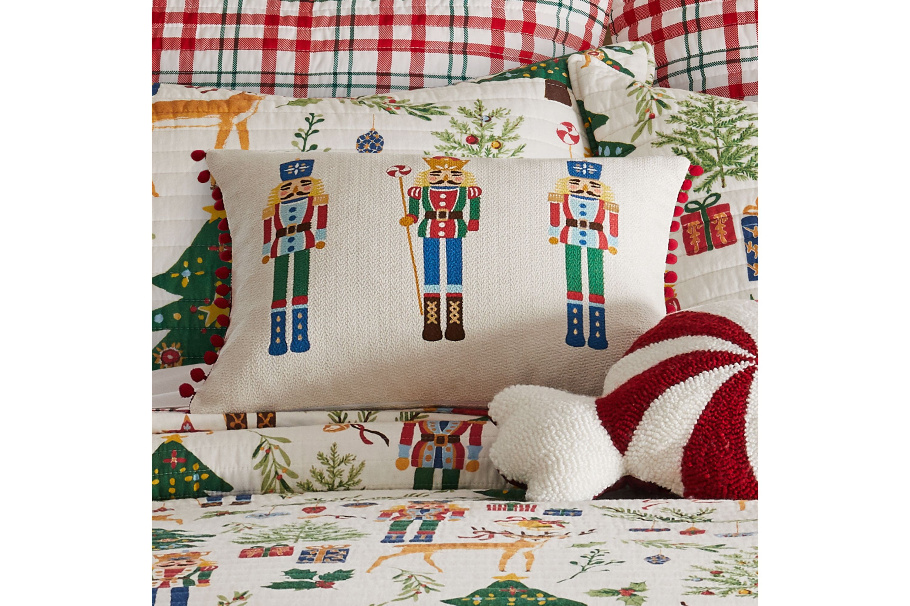 Nutcracker Trio Pillow 14x18