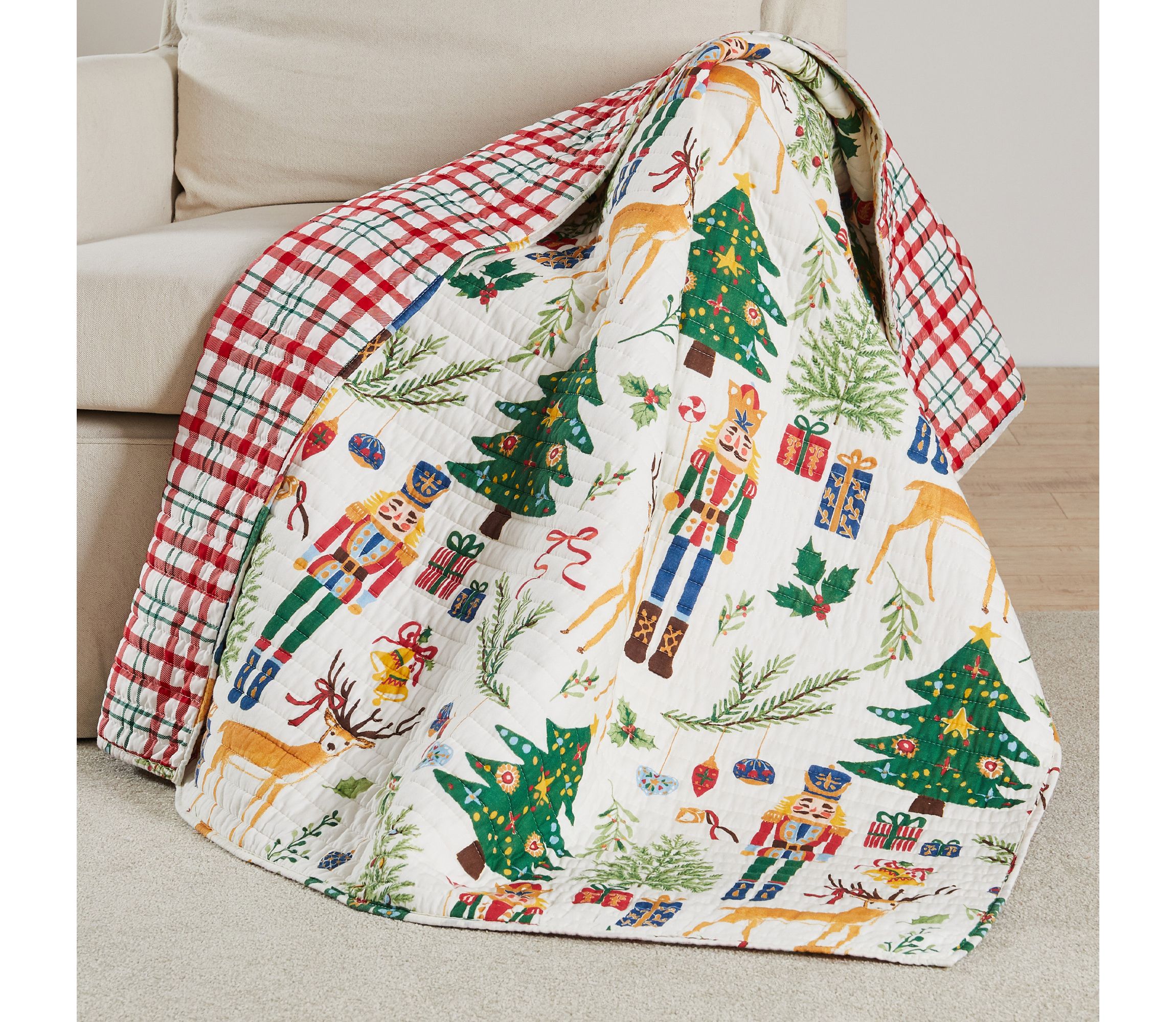 Nutcracker Quilted Throw