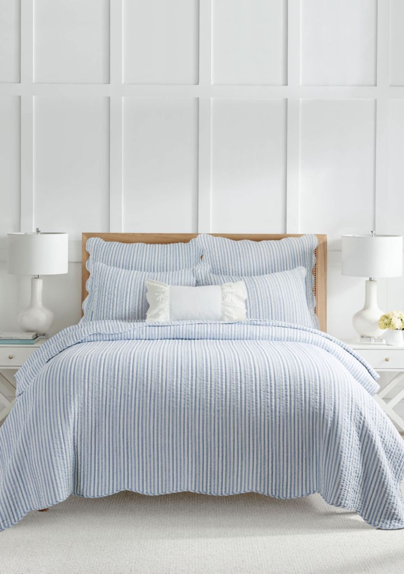 Martha Stripe Blue Euro Sham Set of 2
