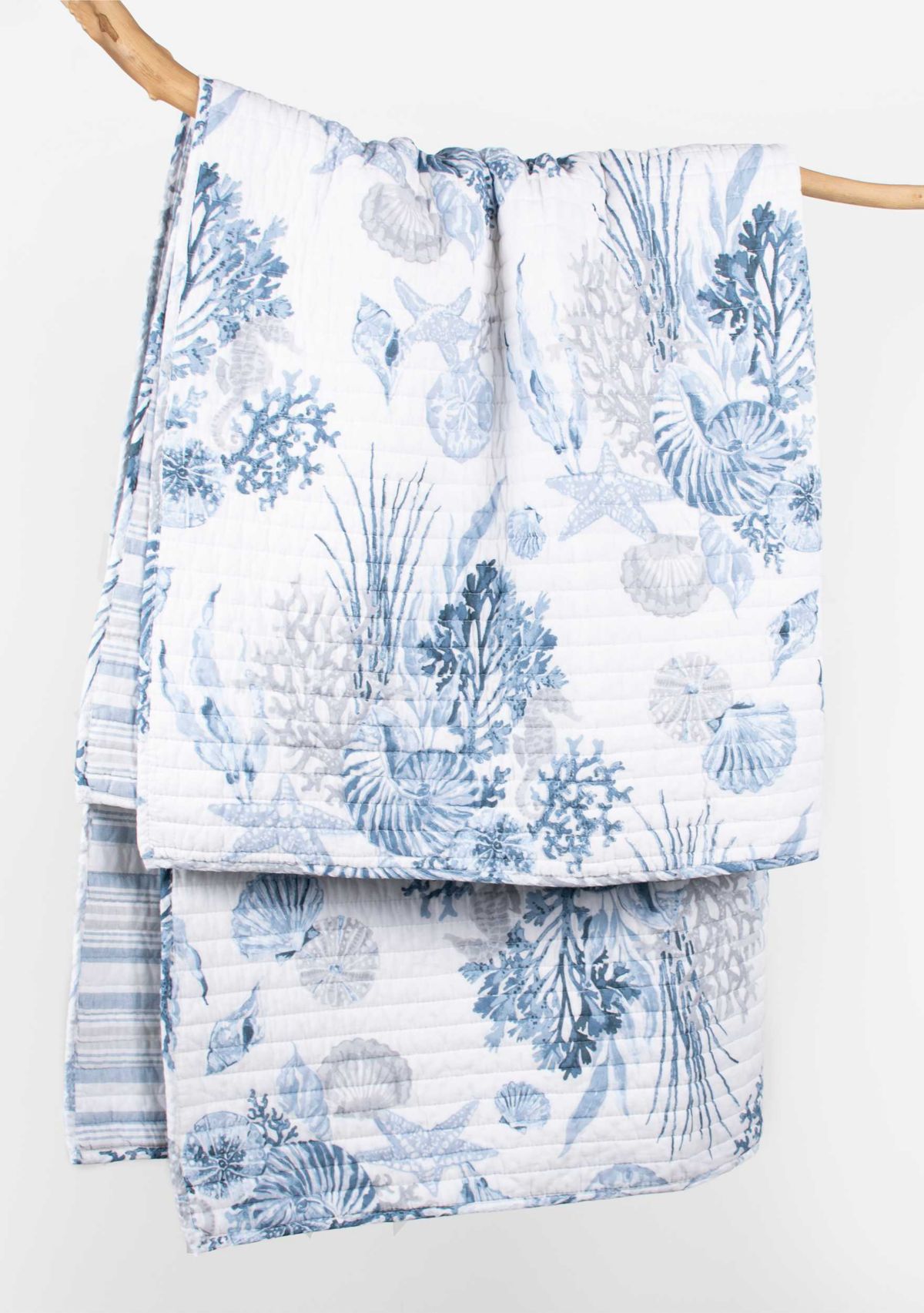 Coral Landing Quilted Throw