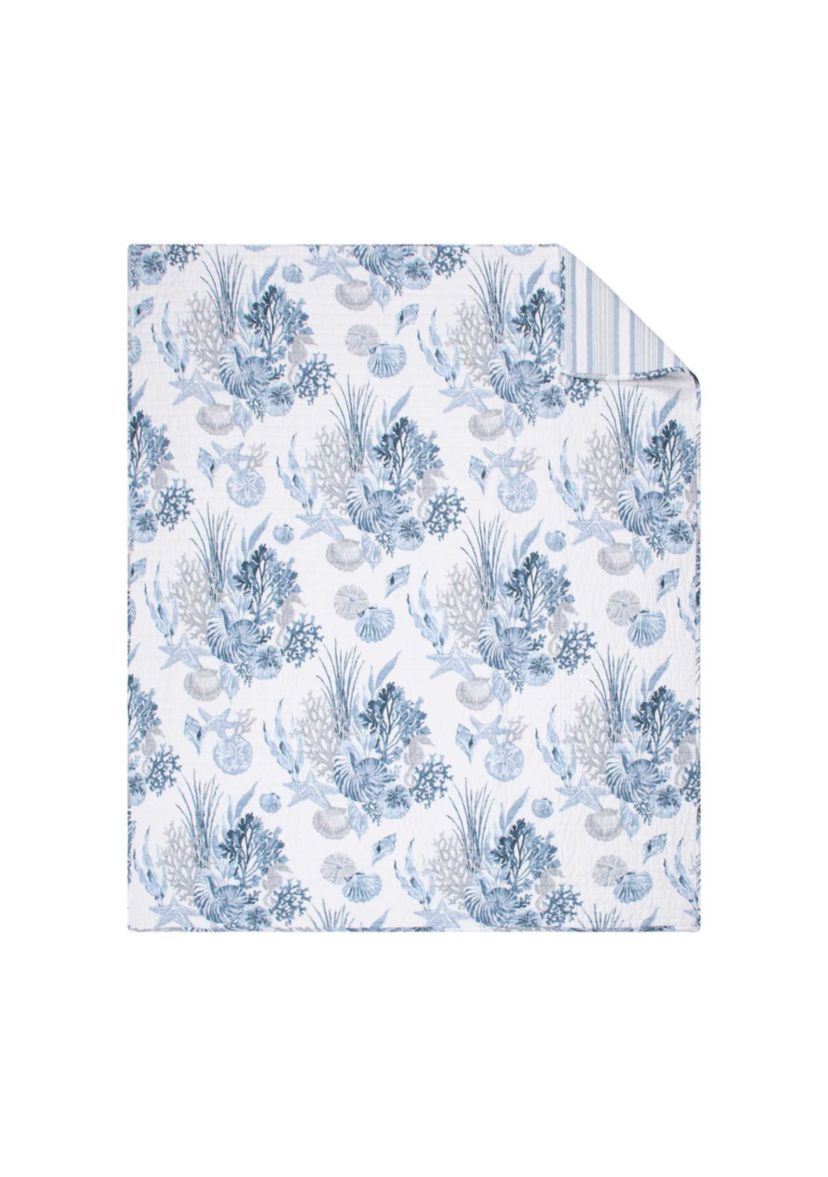 Coral Landing Quilted Throw