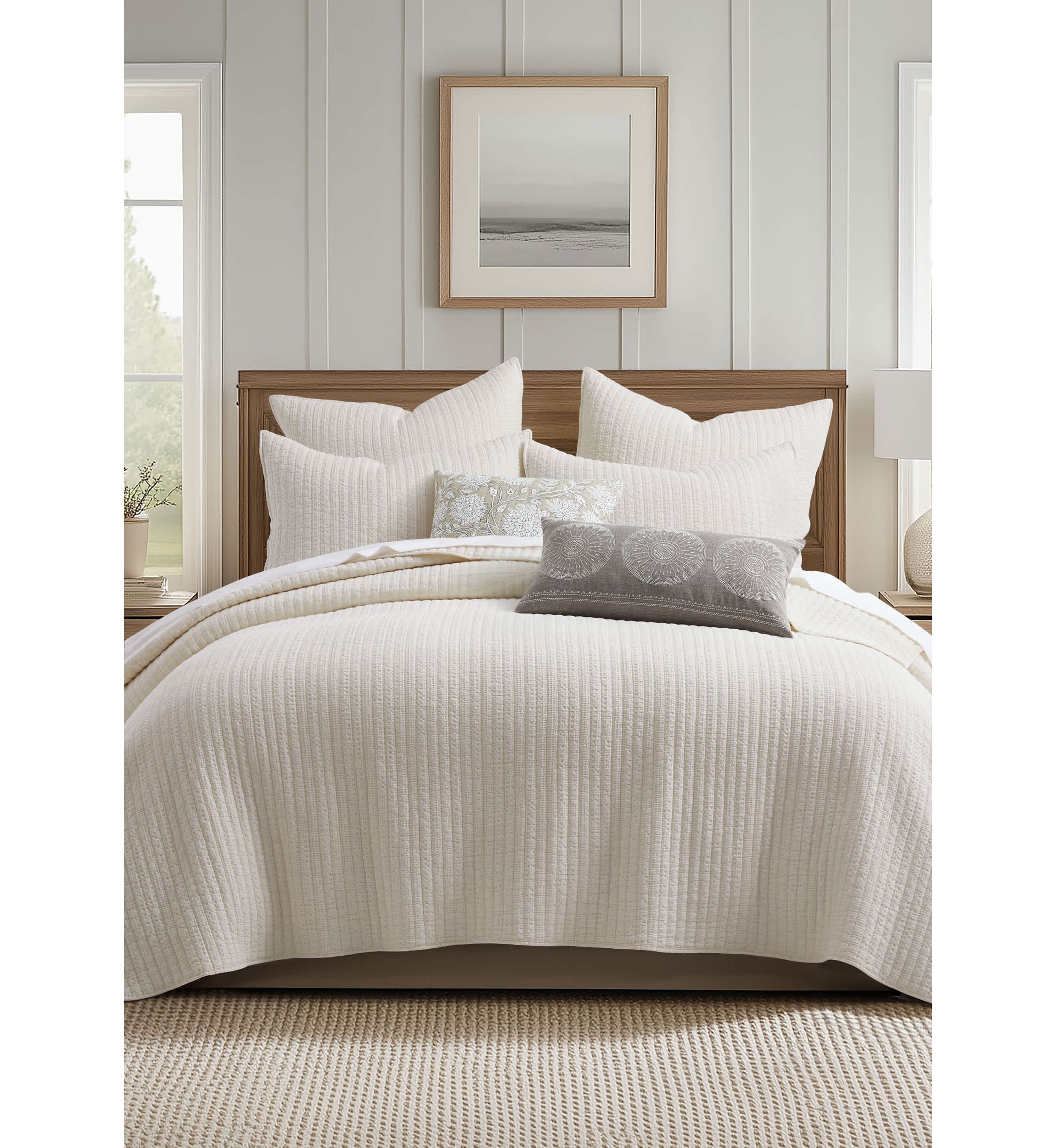 Loden Cream Euro Sham 2pk