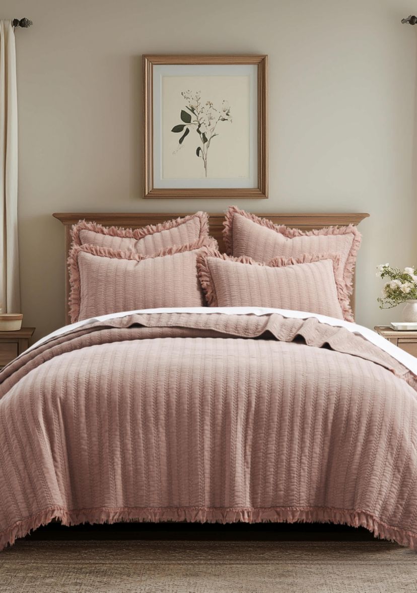 Wilhemina Dusty Rose Euro Sham 2pk