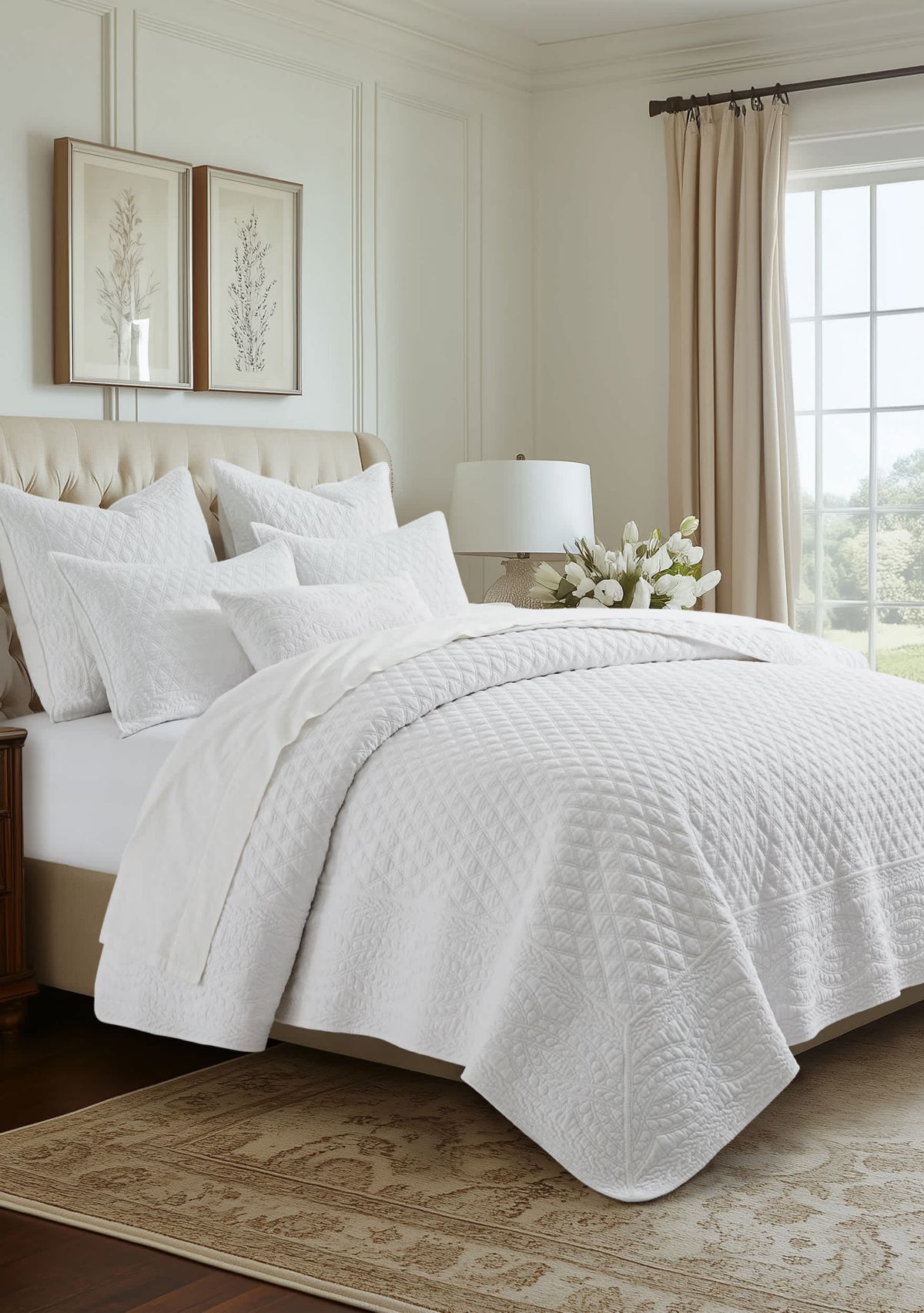 Ballou Bright White Euro Sham 2pk