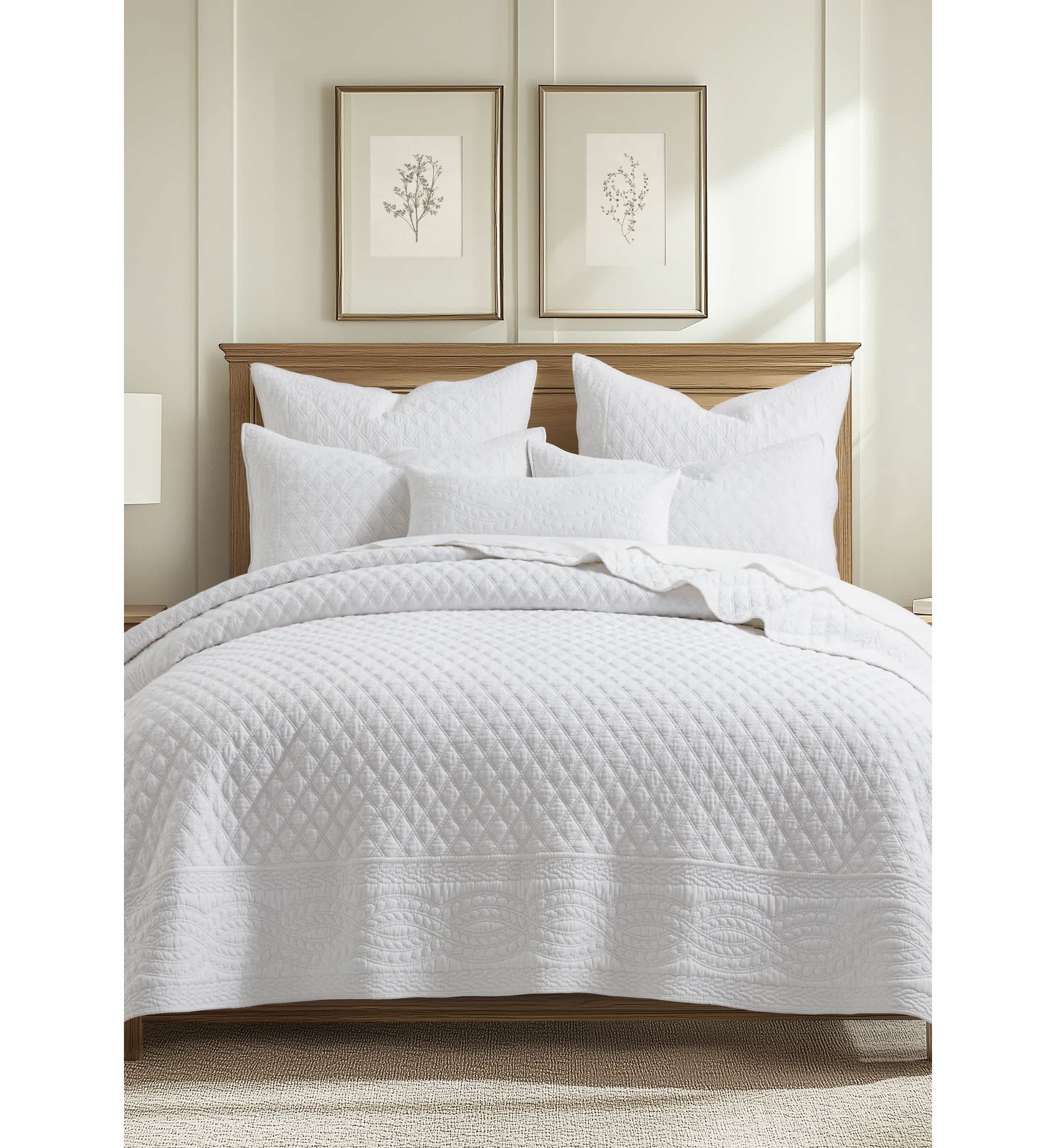 Ballou Bright White Euro Sham 2pk