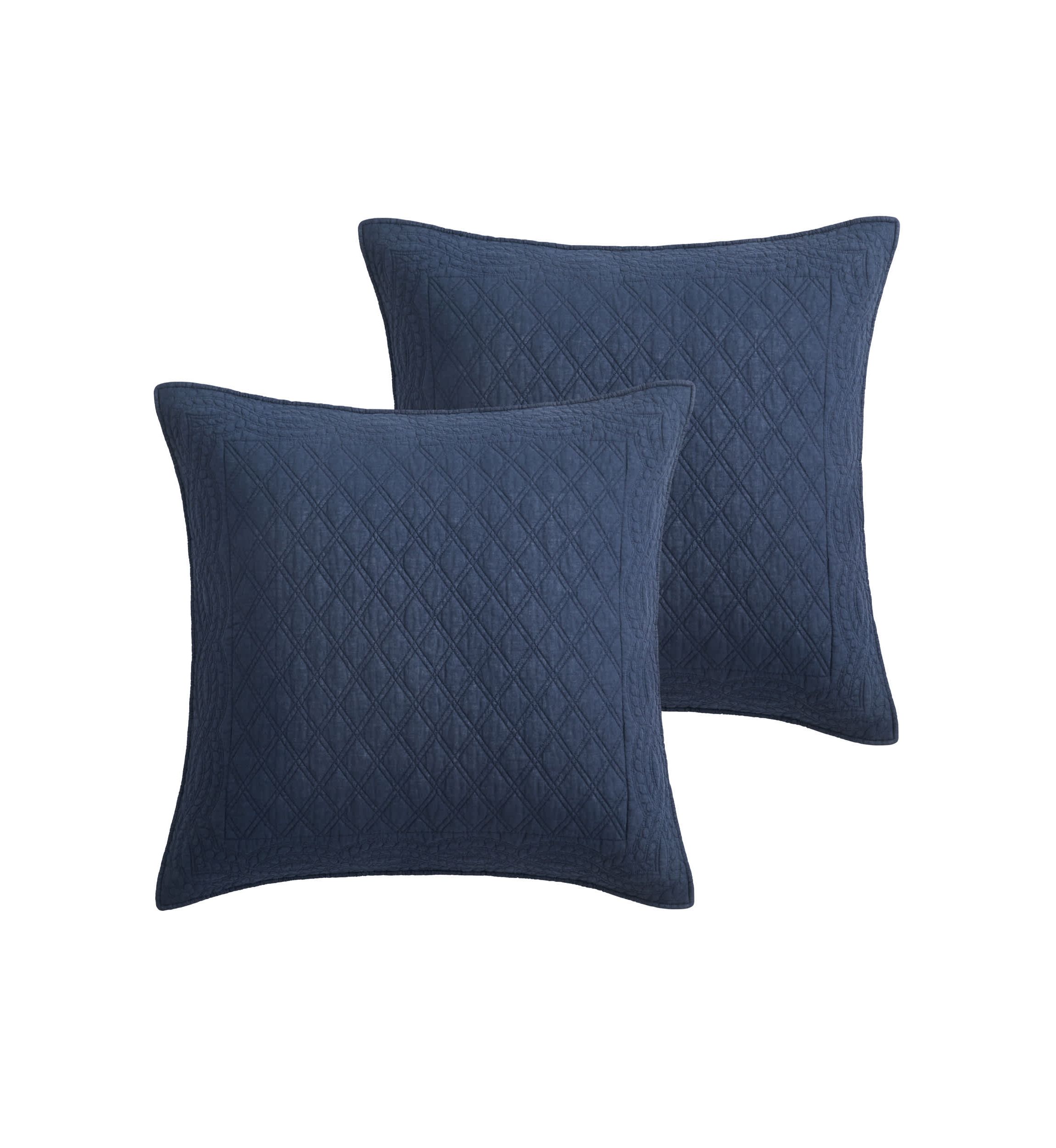 Ballou Navy Euro Sham 2pk
