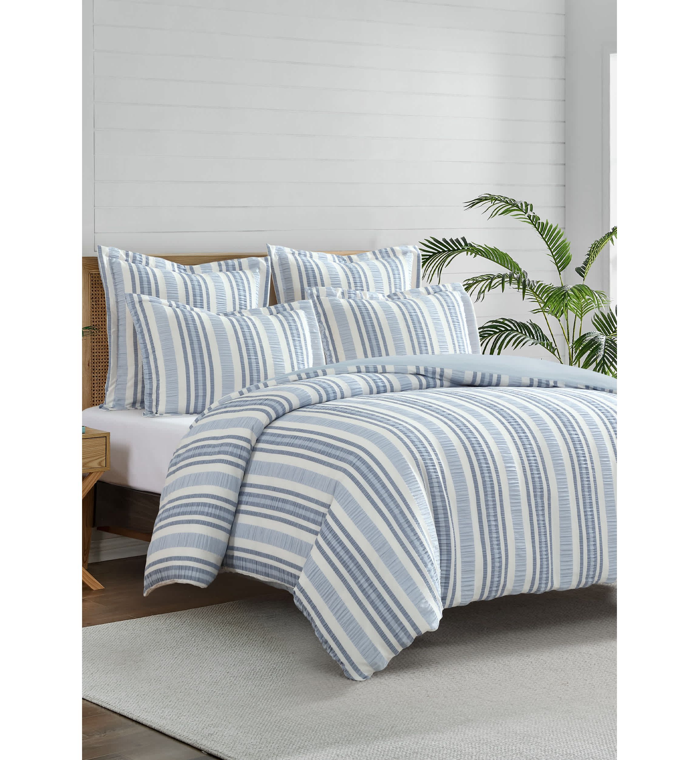 Seaside Stripes Euro Sham Set of 2
