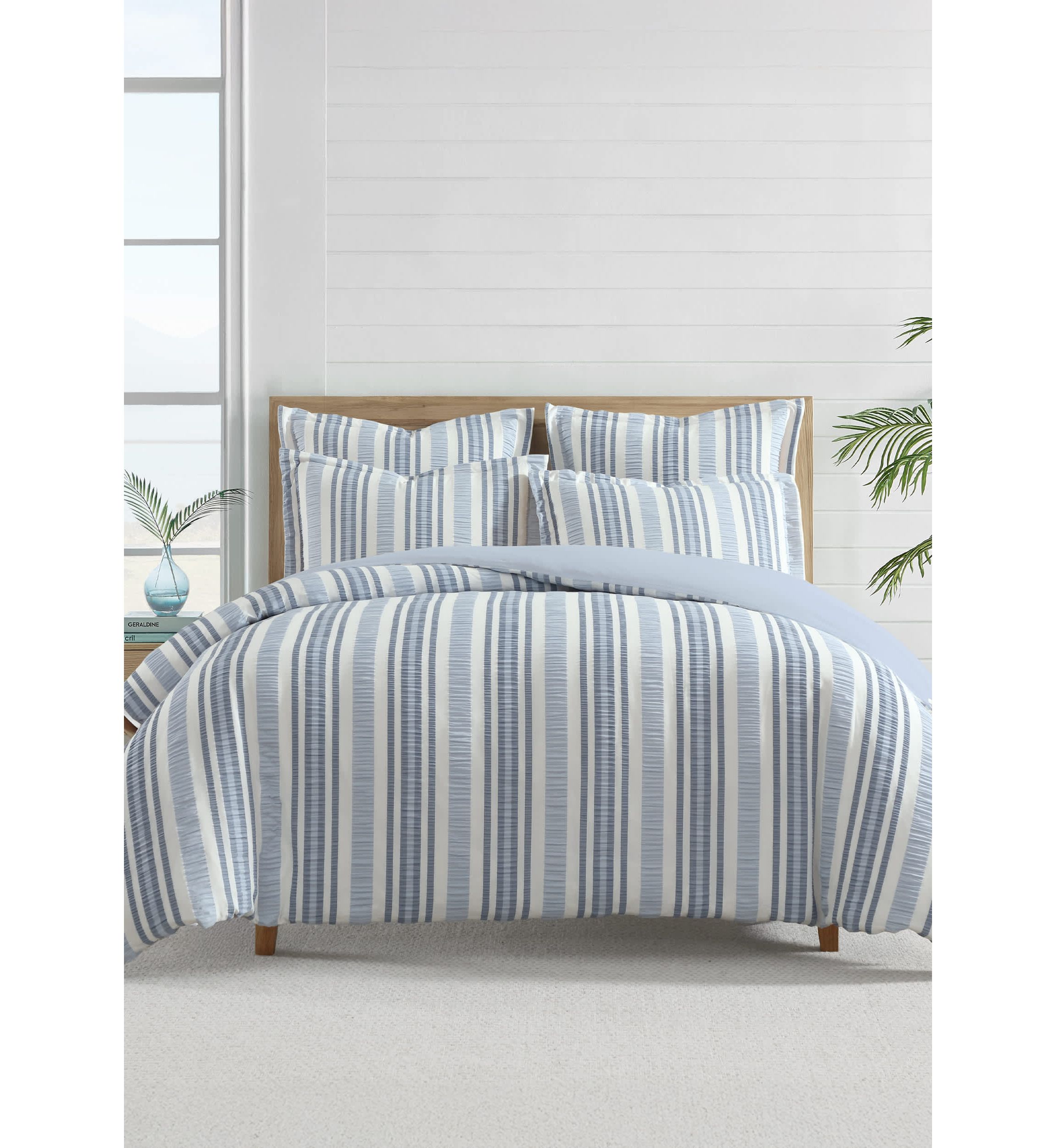Seaside Stripes Euro Sham Set of 2