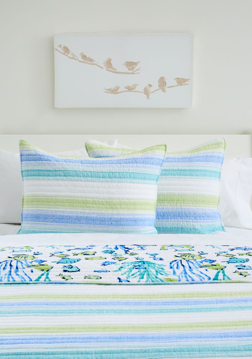 Ombre Tides Quilt Set