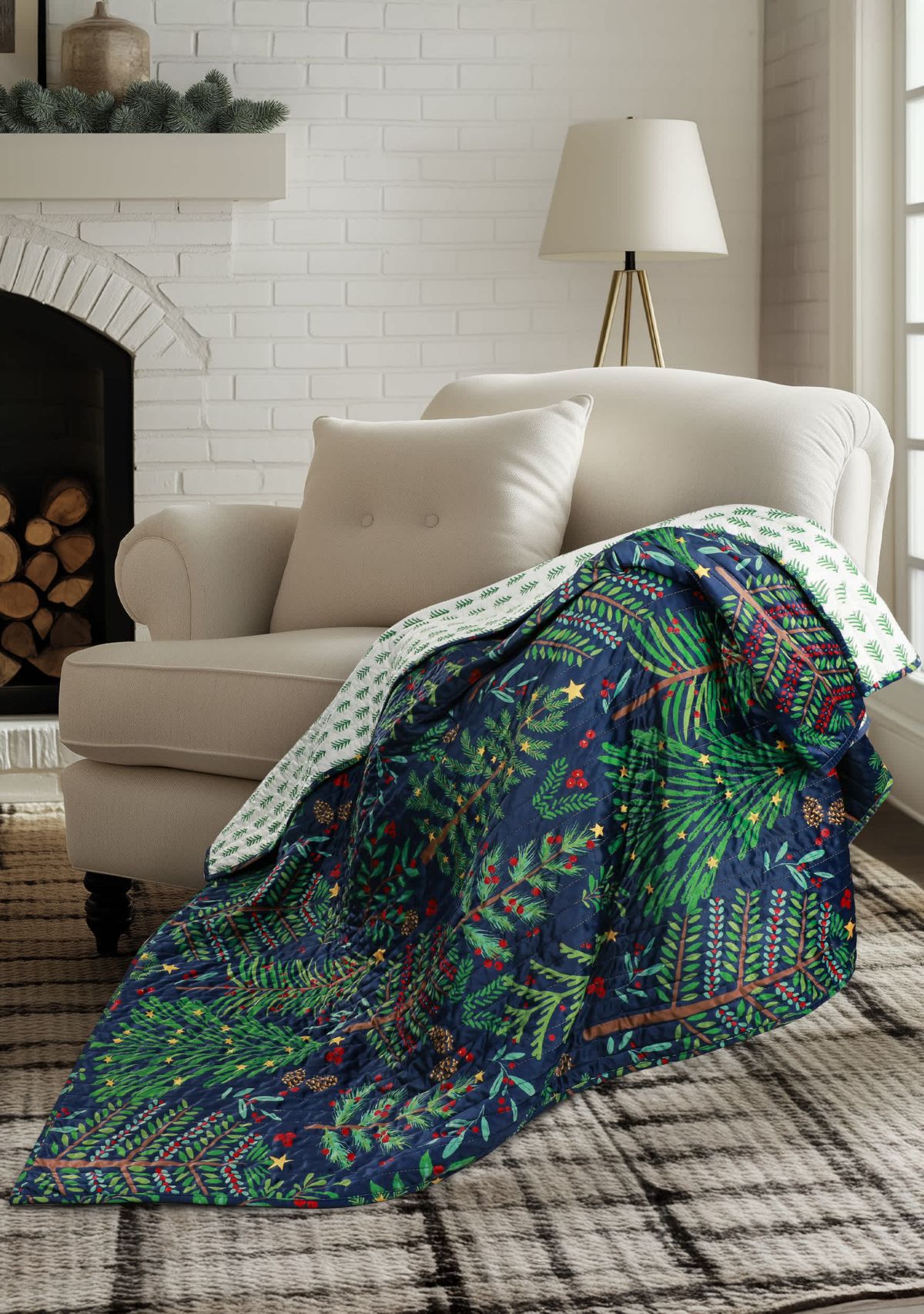 Woodsy Wonder Quilted Throw