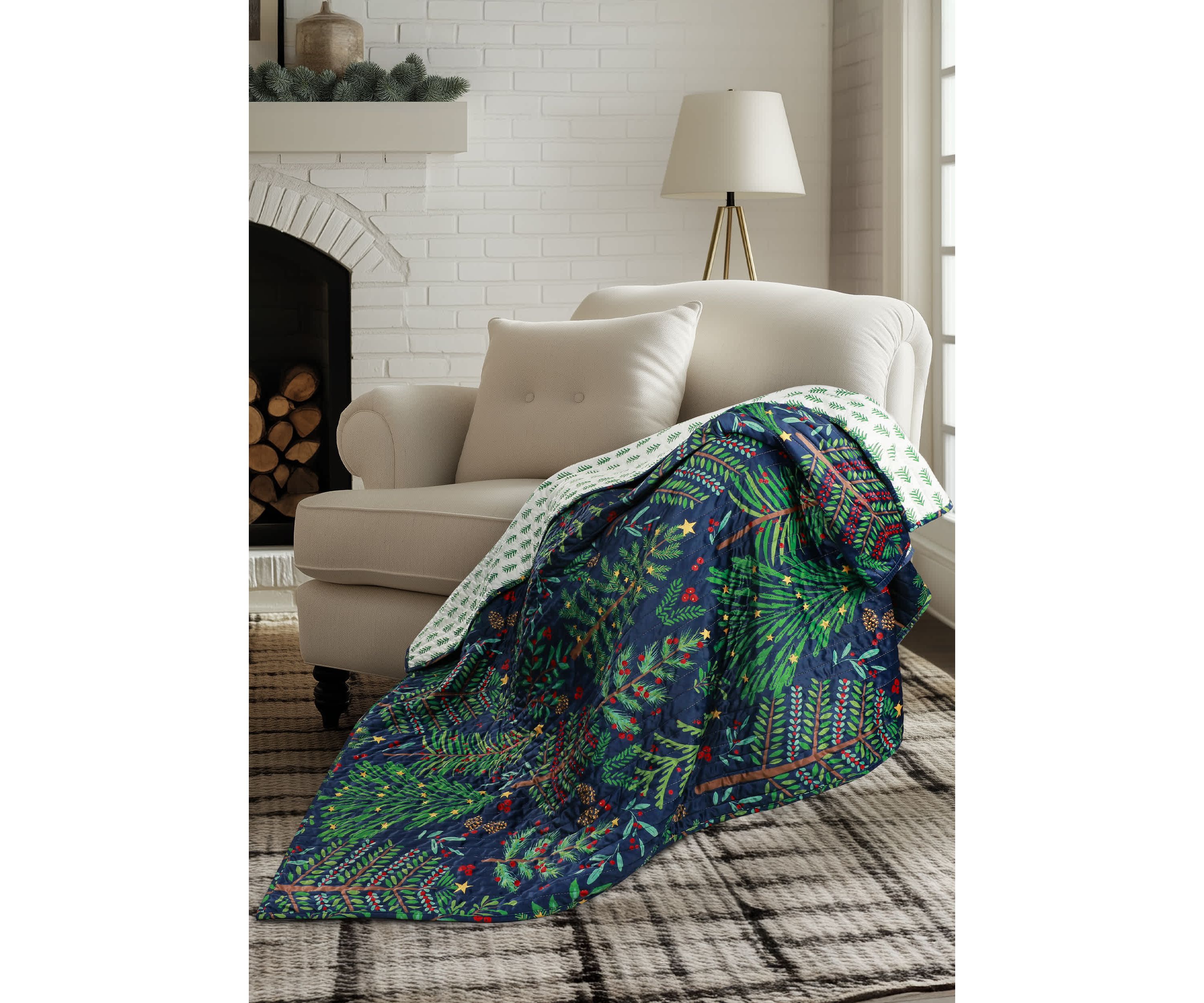 Woodsy Wonder Quilted Throw