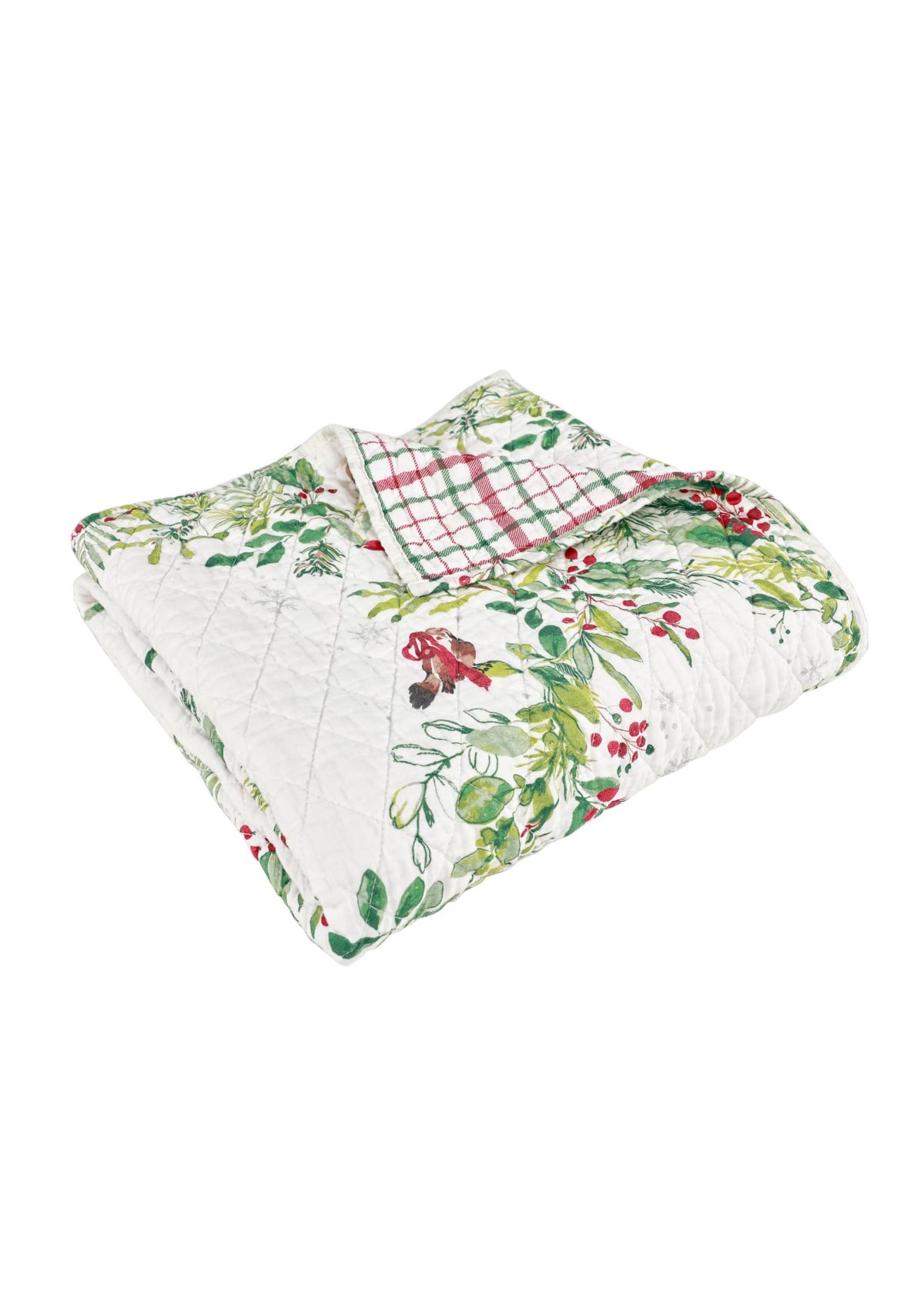 Tinsel Tidings Quilted Throw