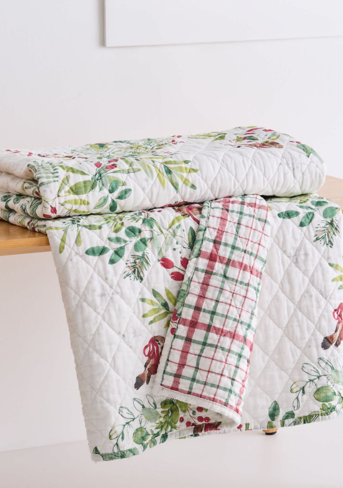 Tinsel Tidings Quilted Throw