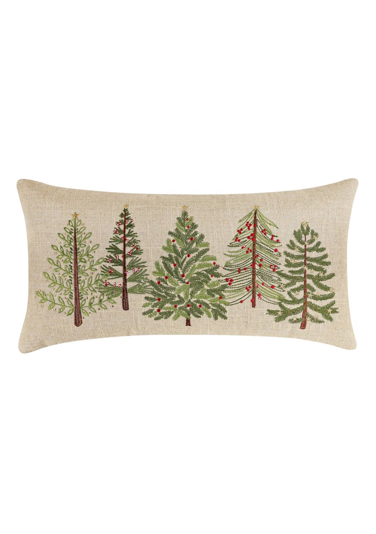Merry Tartan Trees Pillow
