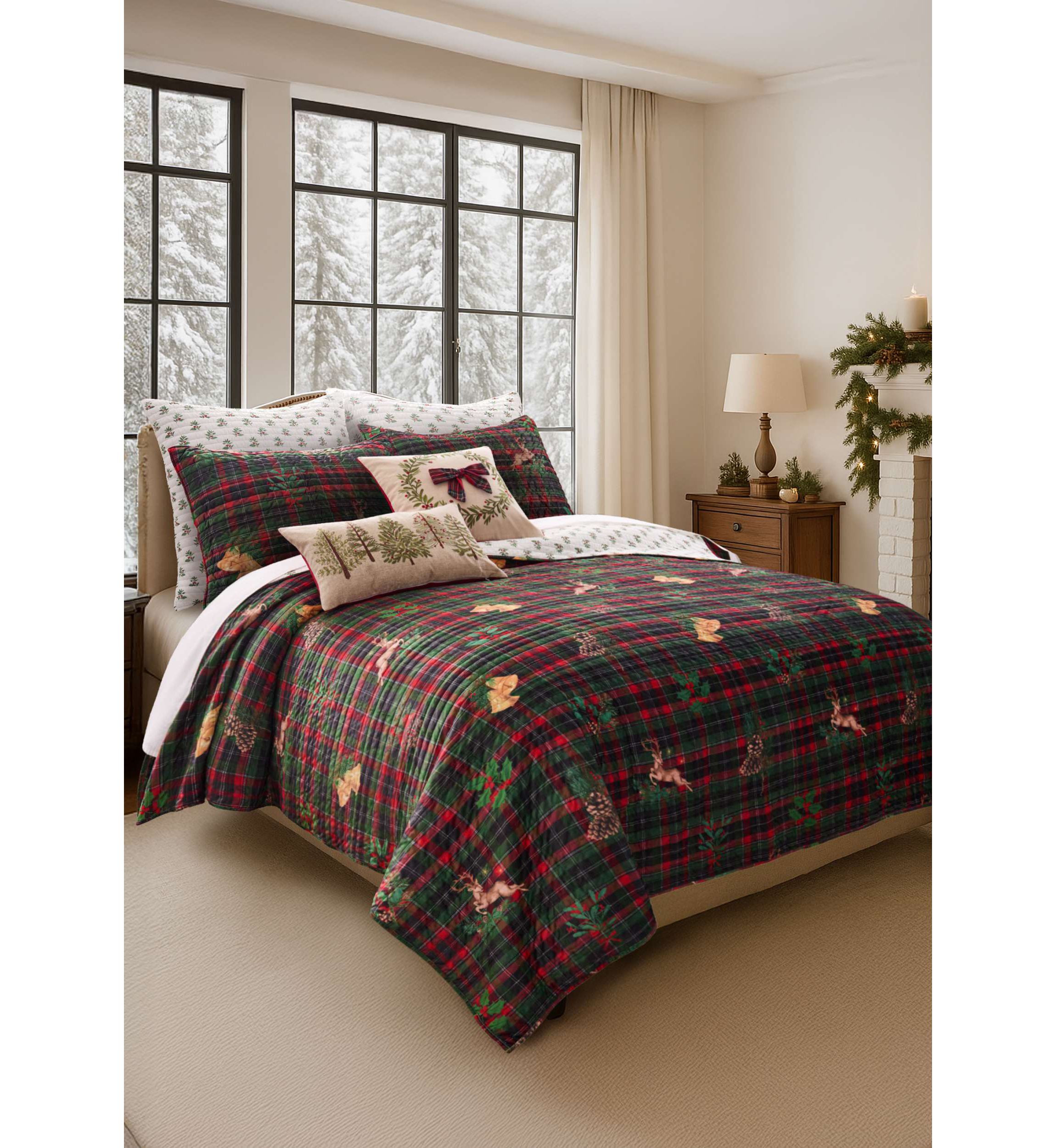 Merry Tartan Sham