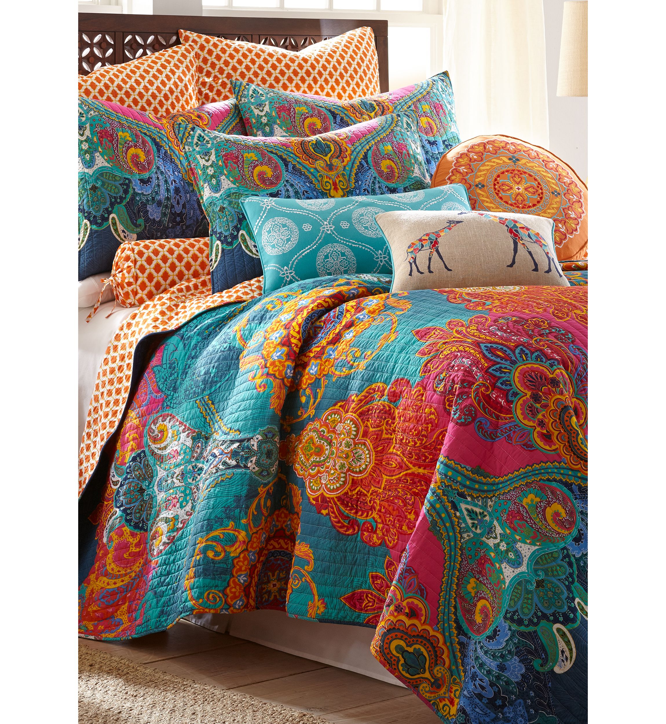 Mackenzie Giraffes Pillow