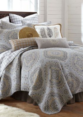 levtex zarya neutral quilt set collectio