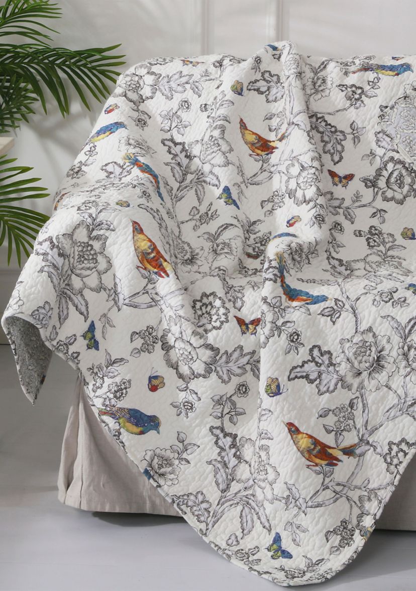 Mockingbird Quilted Throw