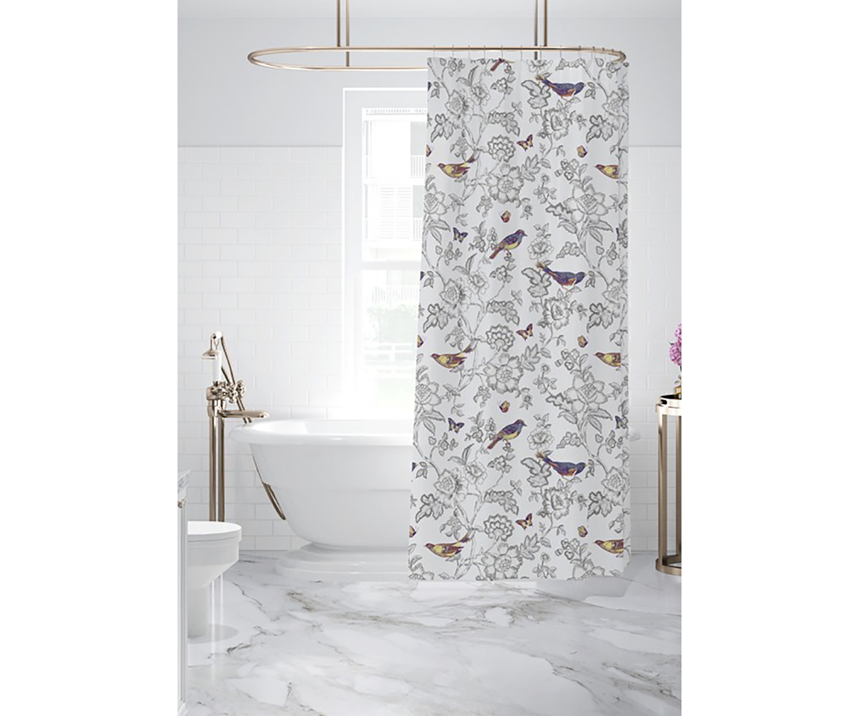 Mockingbird Shower Curtain