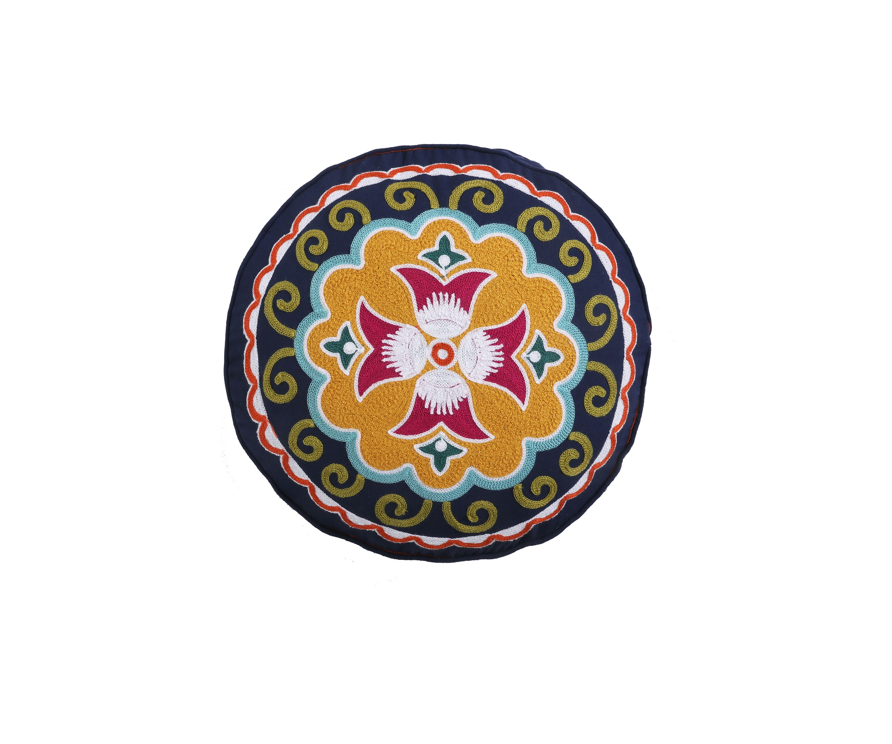 Lira Round Medallion Pillow
