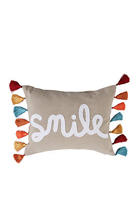 Lira Smile Pillow with Tassels