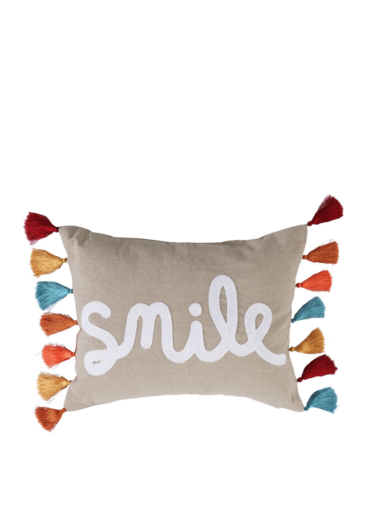 Lira Smile Pillow with Tassels