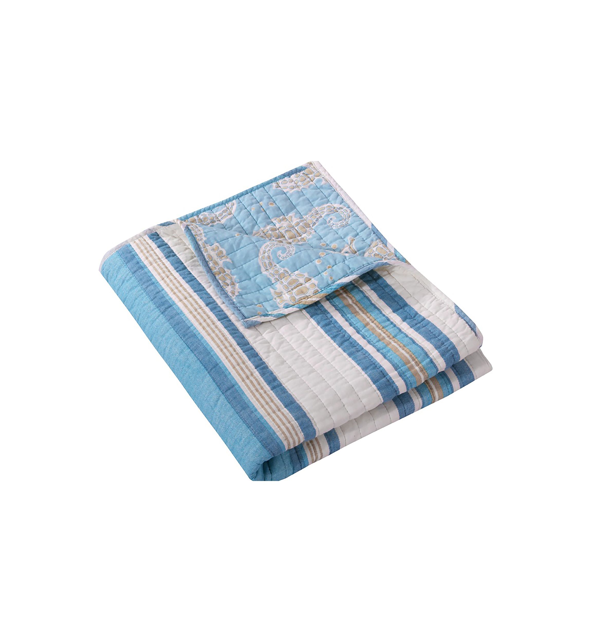 Blue Maui Quilted Throw