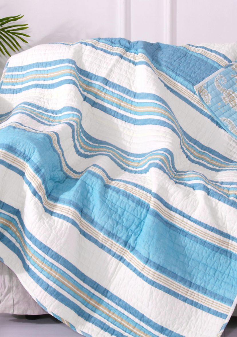 Blue Maui Quilted Throw