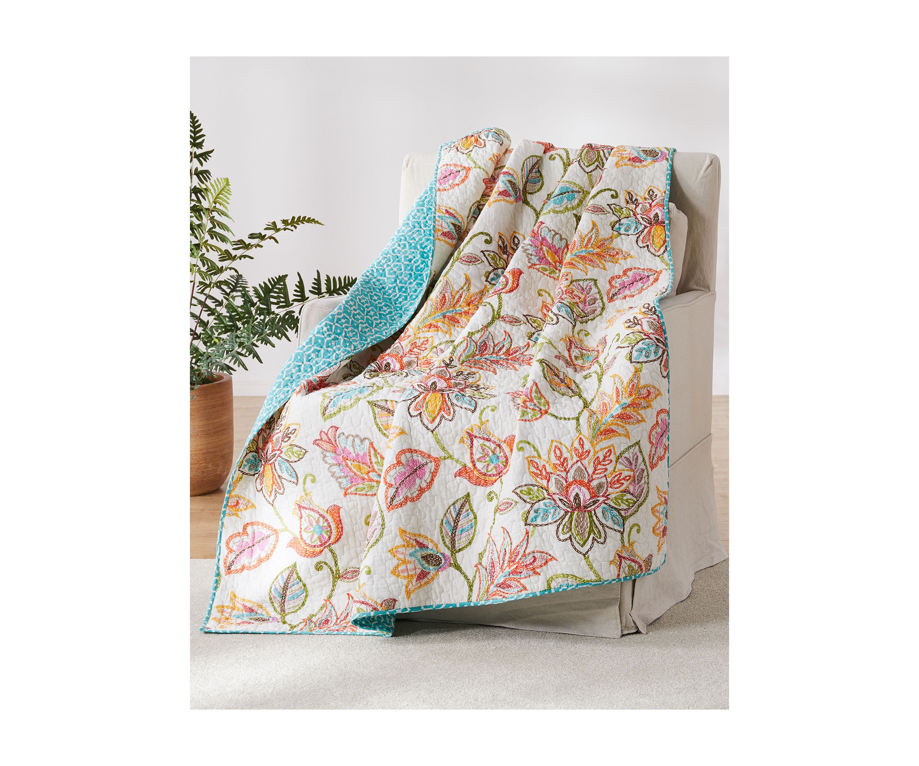 Sophia Quilted Throw