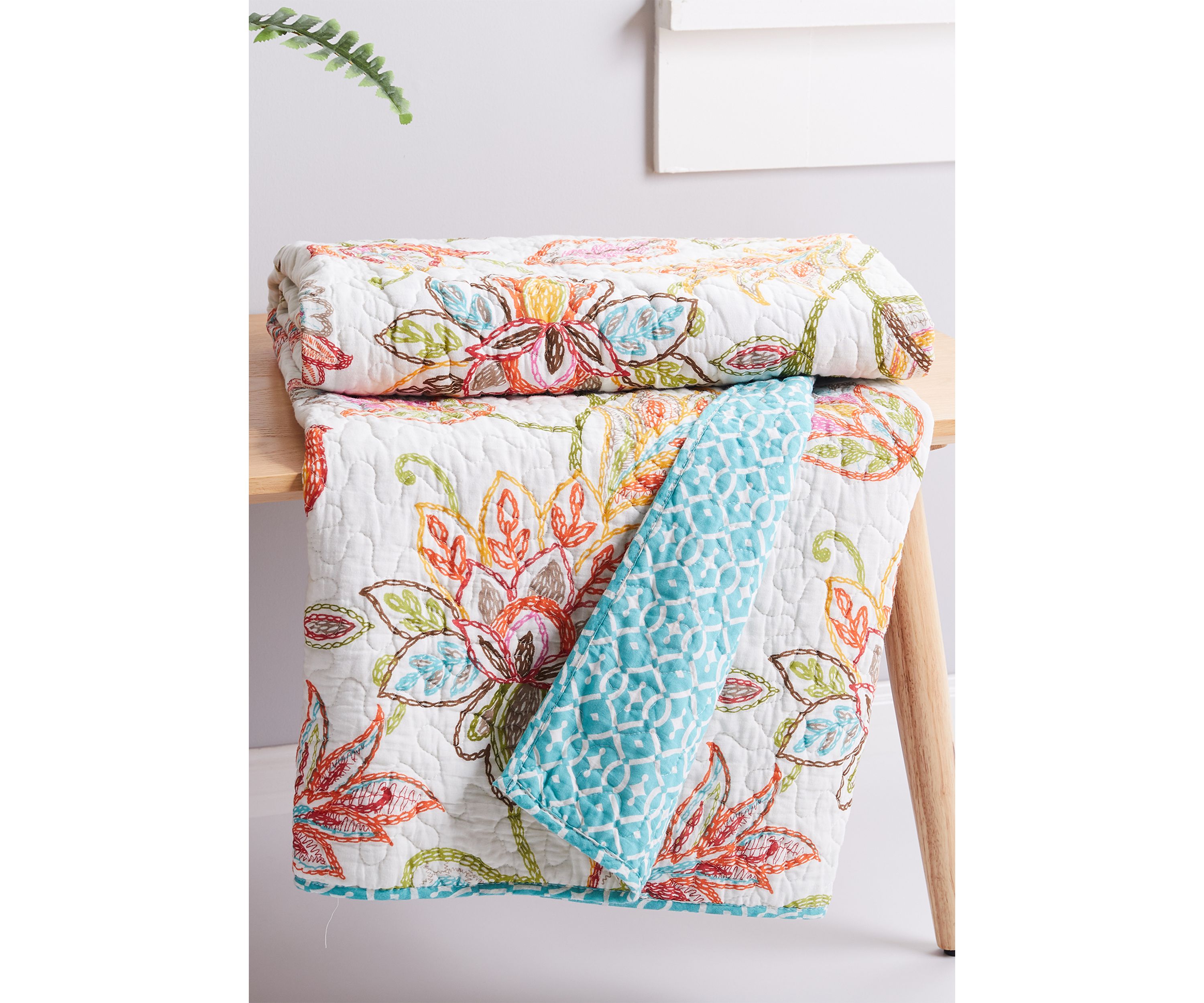 Sophia Quilted Throw