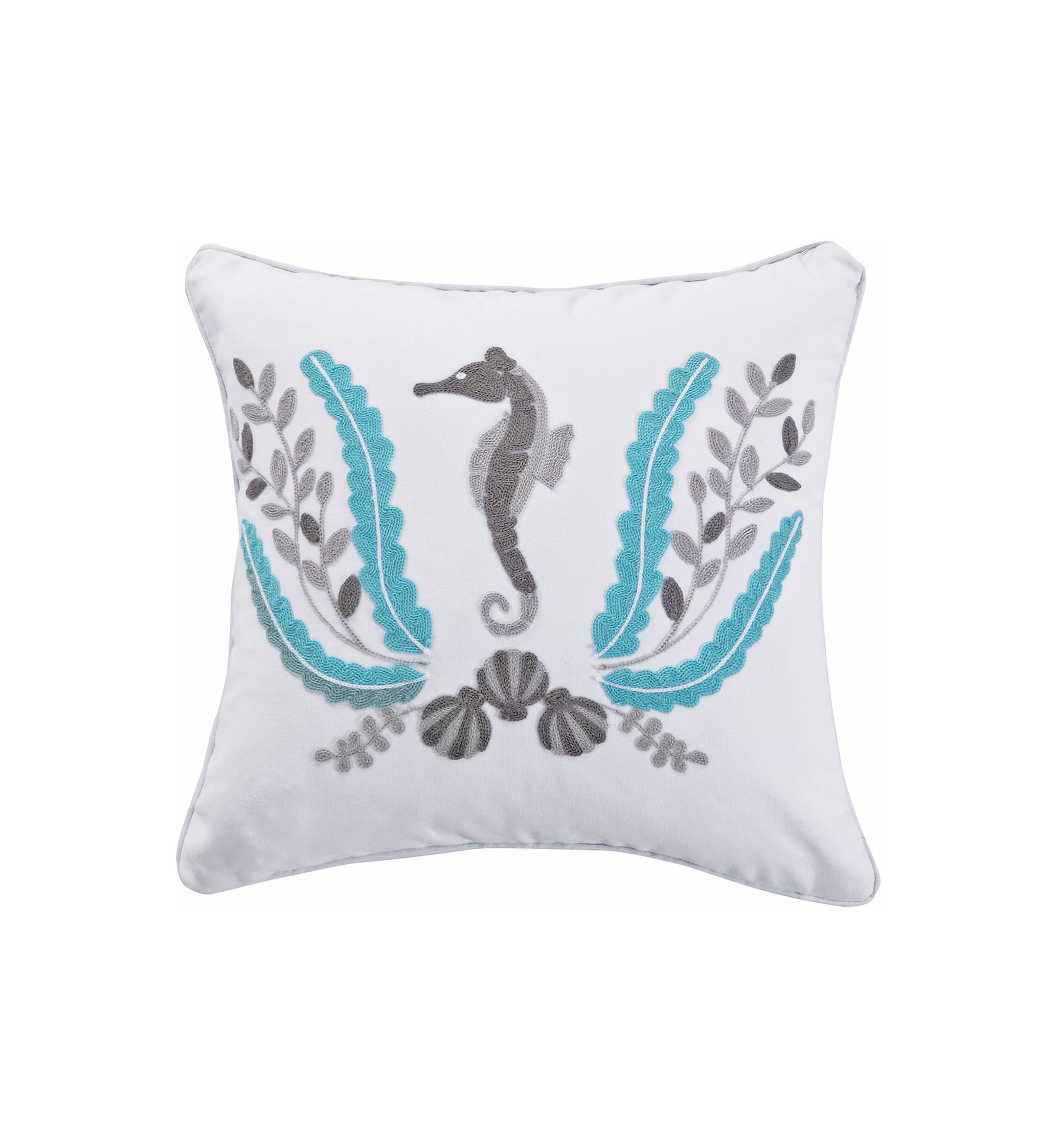 Nantucket 18in Seahorse Pillow