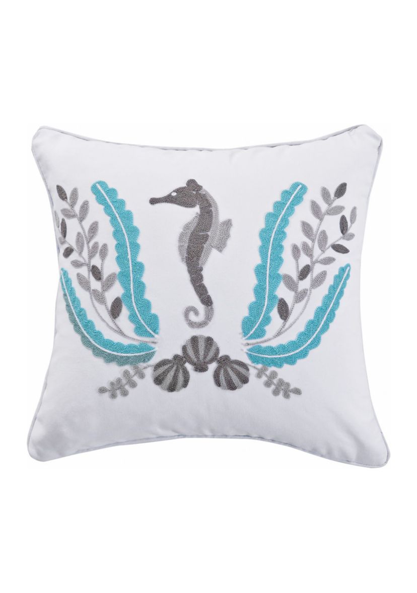 Nantucket 18in Seahorse Pillow