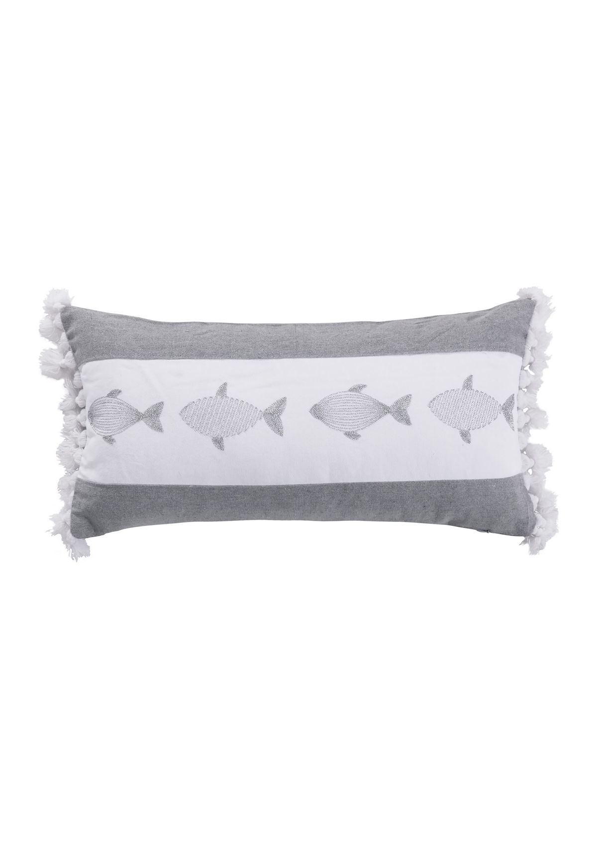 Nantucket Fish Pillow with Tassels