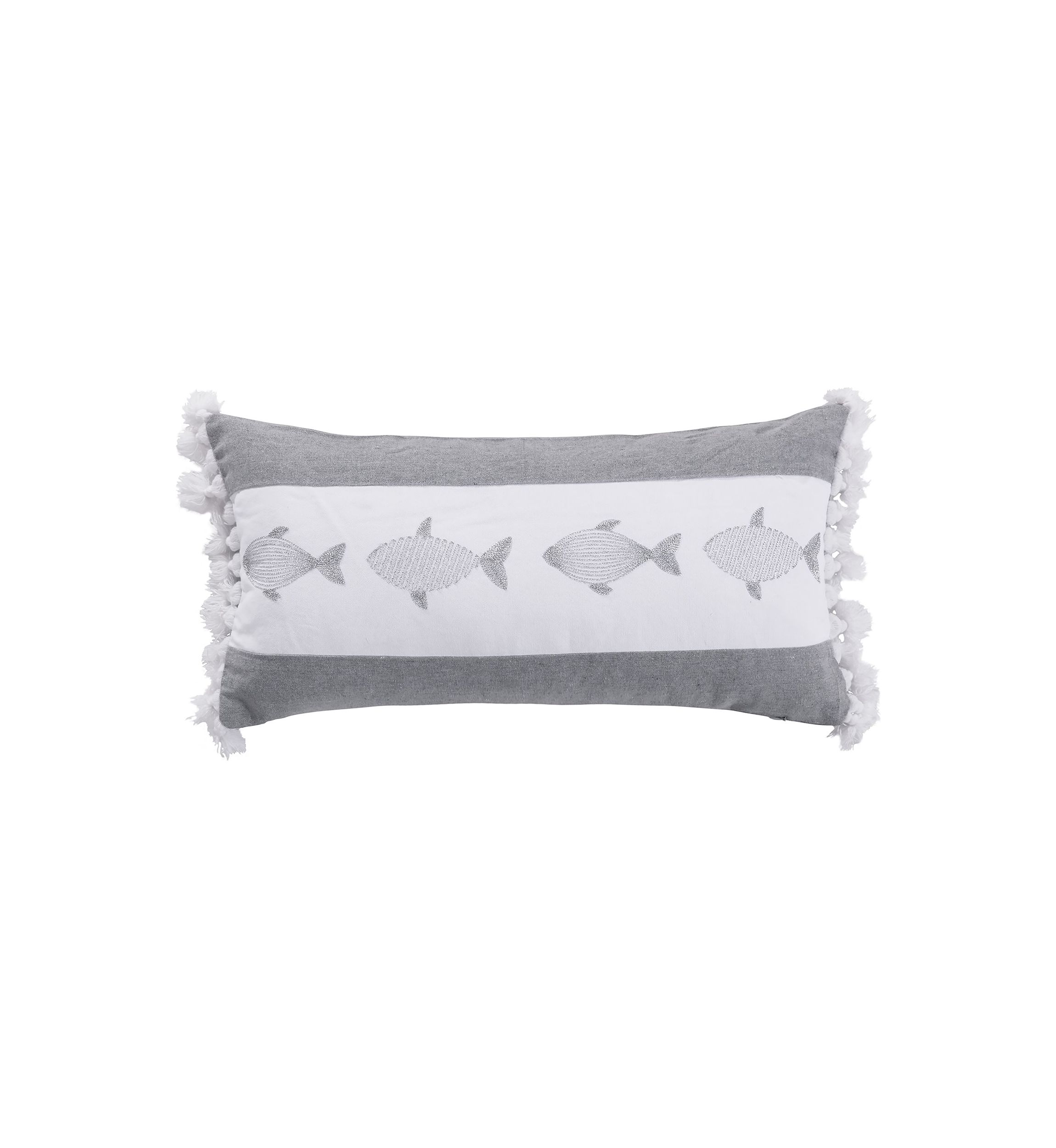 Nantucket Fish Pillow with Tassels