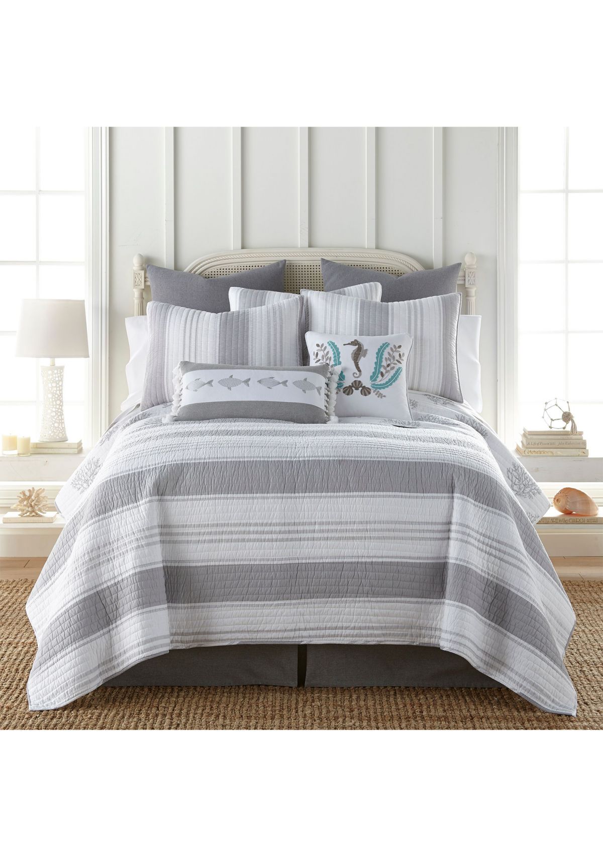 Nantucket Fish Pillow with Tassels