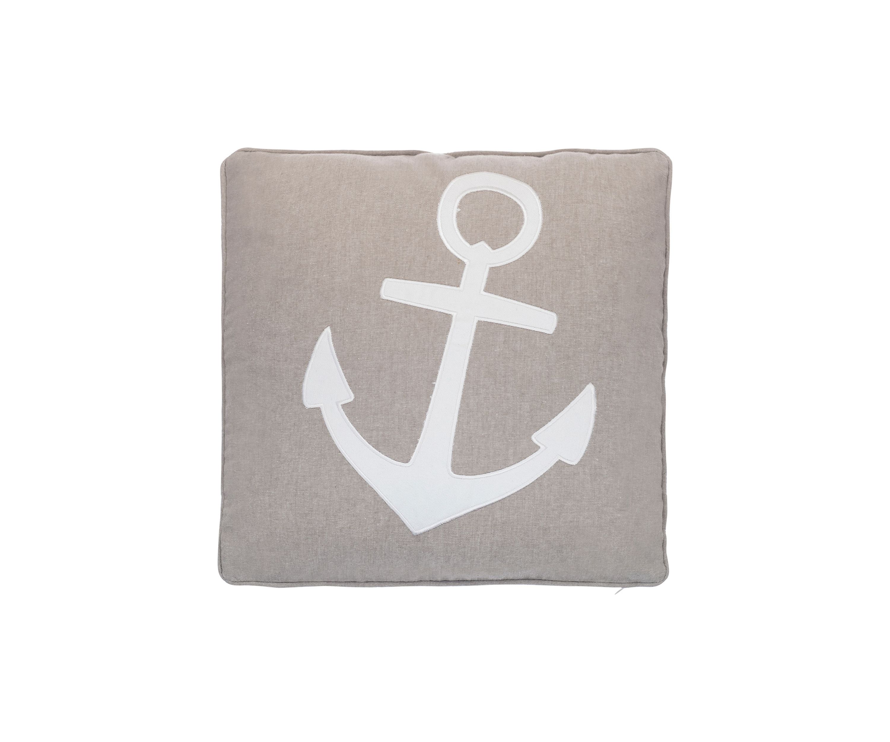 Provincetown Anchor Appliqué Pillow