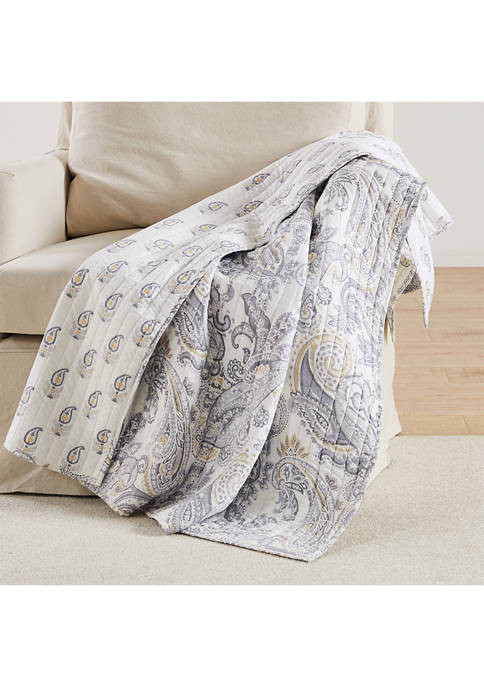 Levtex Home Maribelle Neutral Quilted Throw